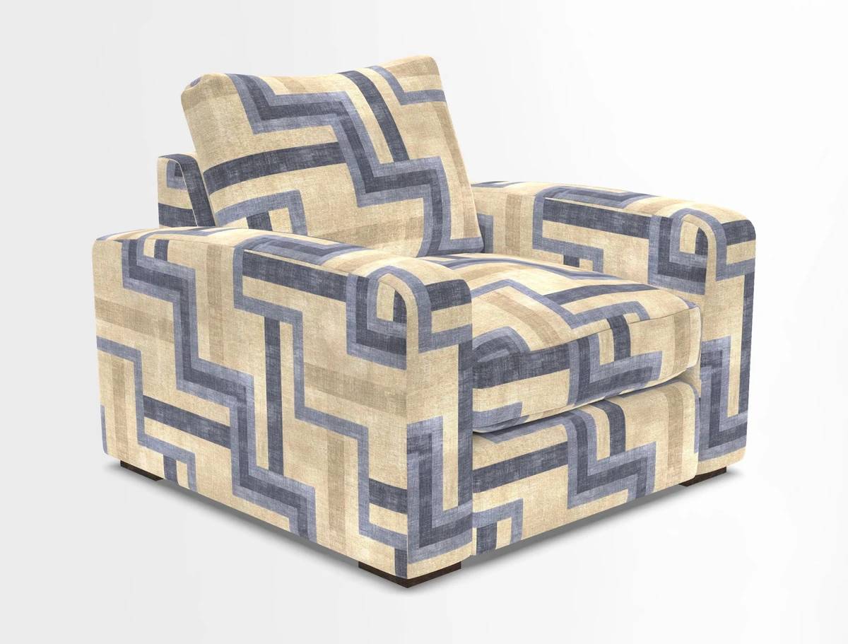 Stockbridge Chair in Two Tone Plain Biscuit