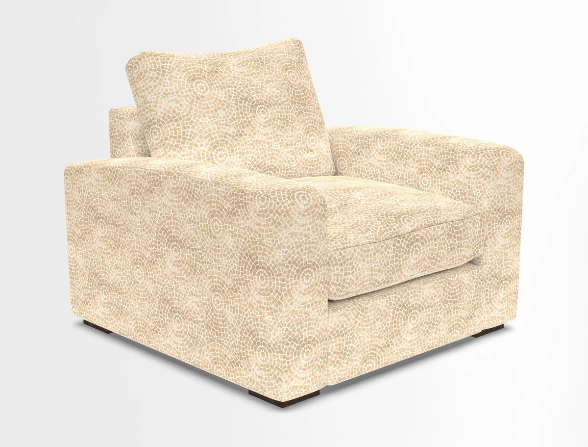 Stockbridge Chair in Two Tone Plain Biscuit