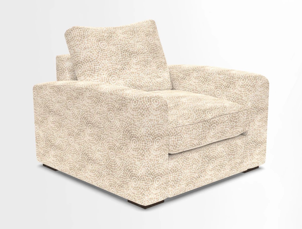 Stockbridge Chair in Two Tone Plain Biscuit