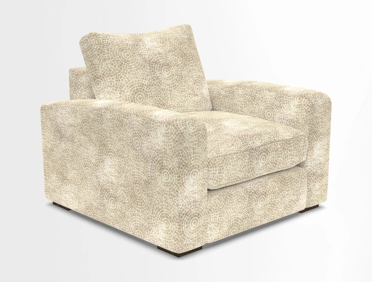 Stockbridge Chair in Two Tone Plain Biscuit