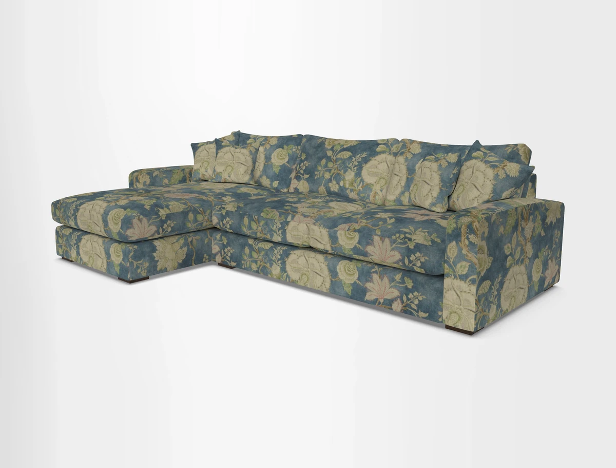 Stockbridge Chaise LHF in Two Tone Plain Biscuit