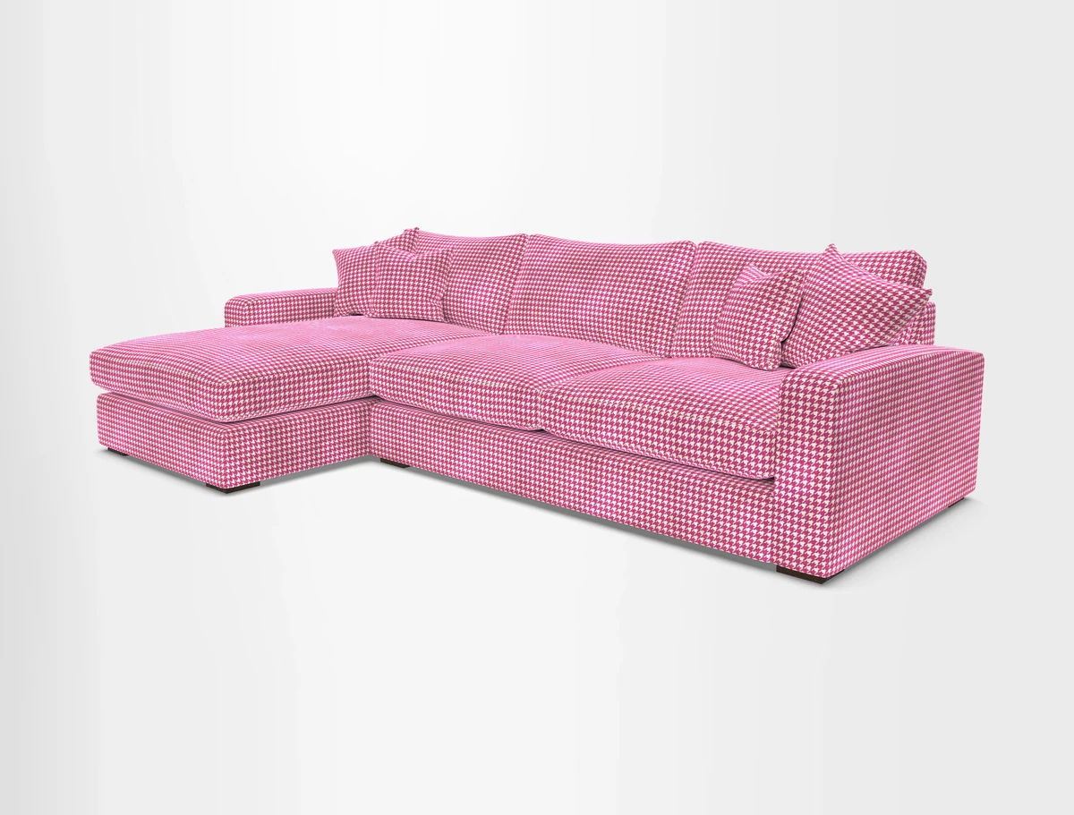 Stockbridge Chaise LHF in Two Tone Plain Biscuit