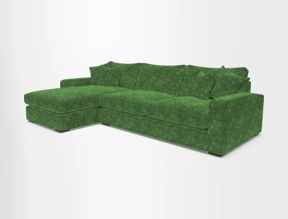 Stockbridge Chaise LHF in Two Tone Plain Biscuit