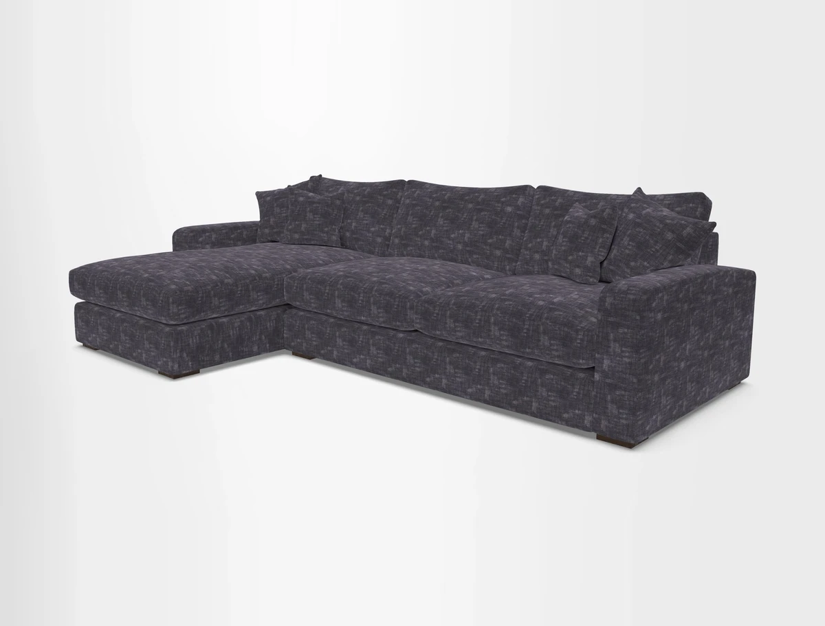 Stockbridge Chaise LHF in Two Tone Plain Biscuit