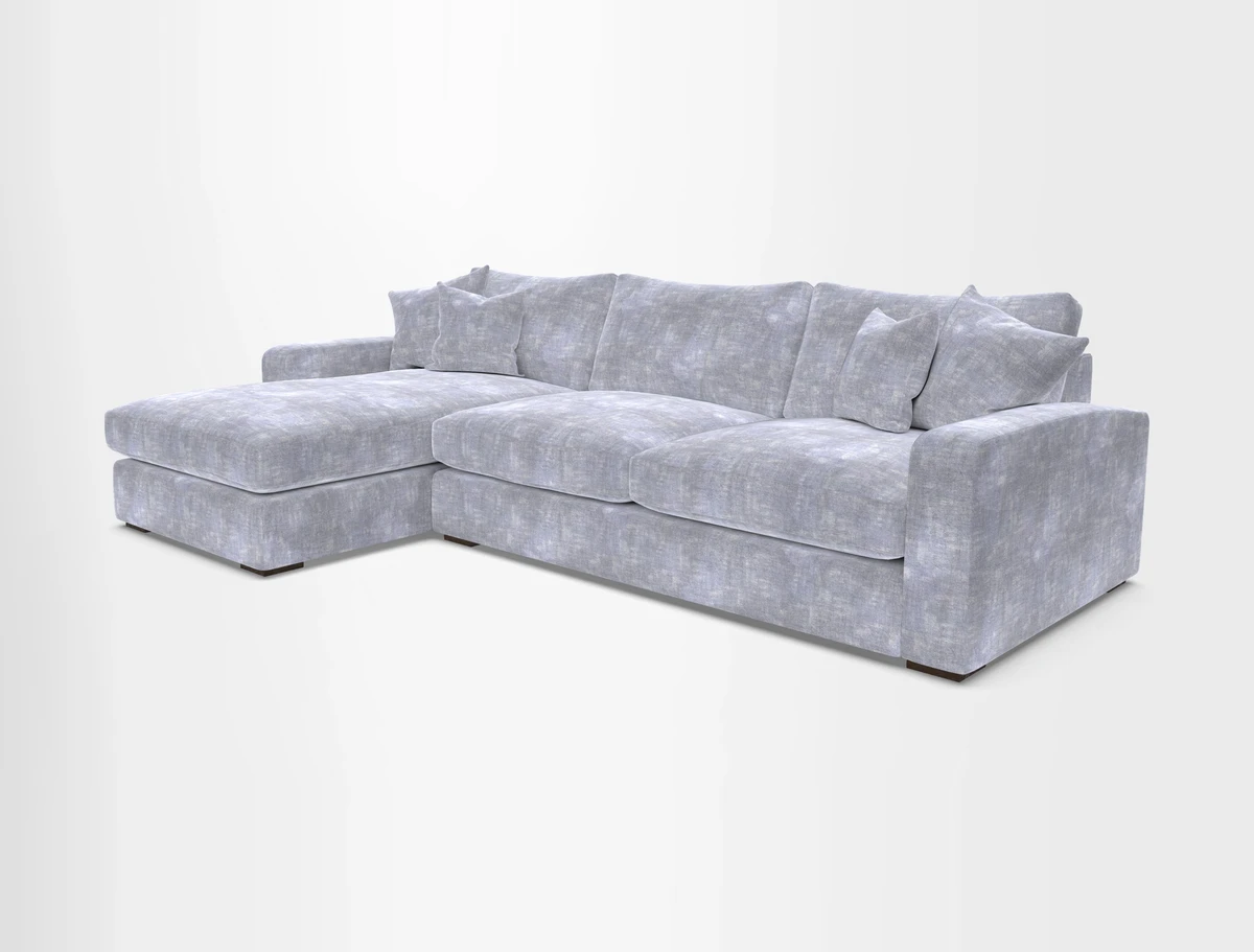 Stockbridge Chaise LHF in Two Tone Plain Biscuit