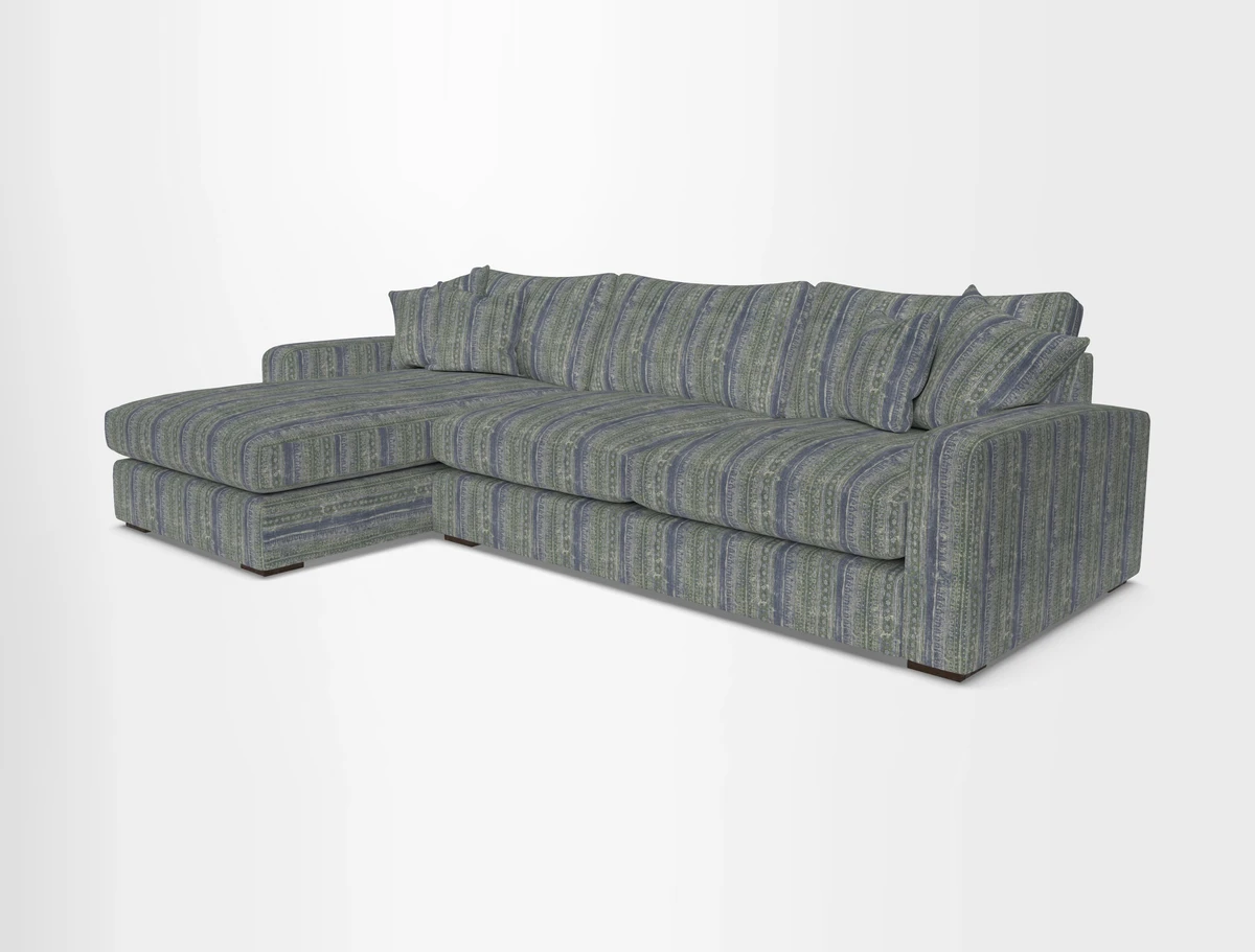 Stockbridge Chaise LHF in Two Tone Plain Biscuit