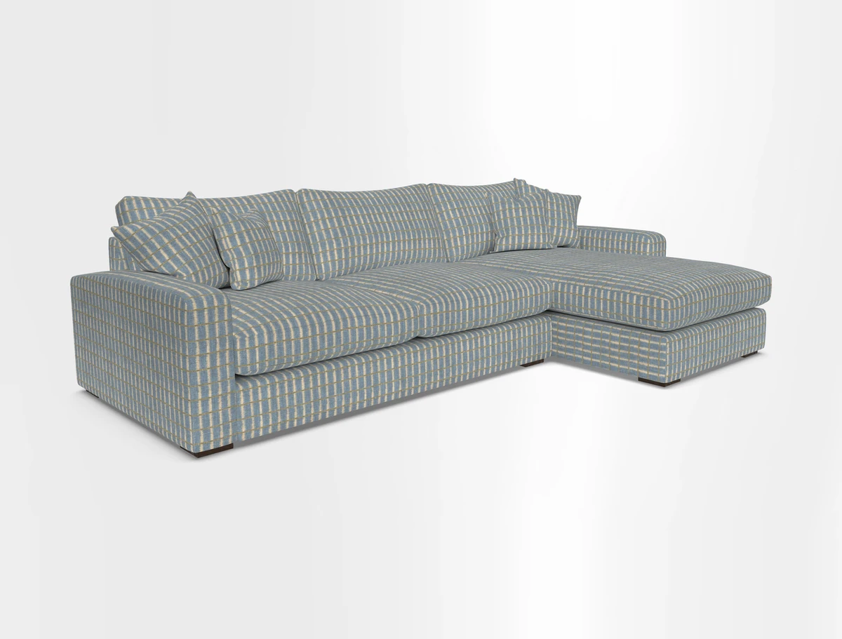 Stockbridge Chaise RHF in Two Tone Plain Biscuit