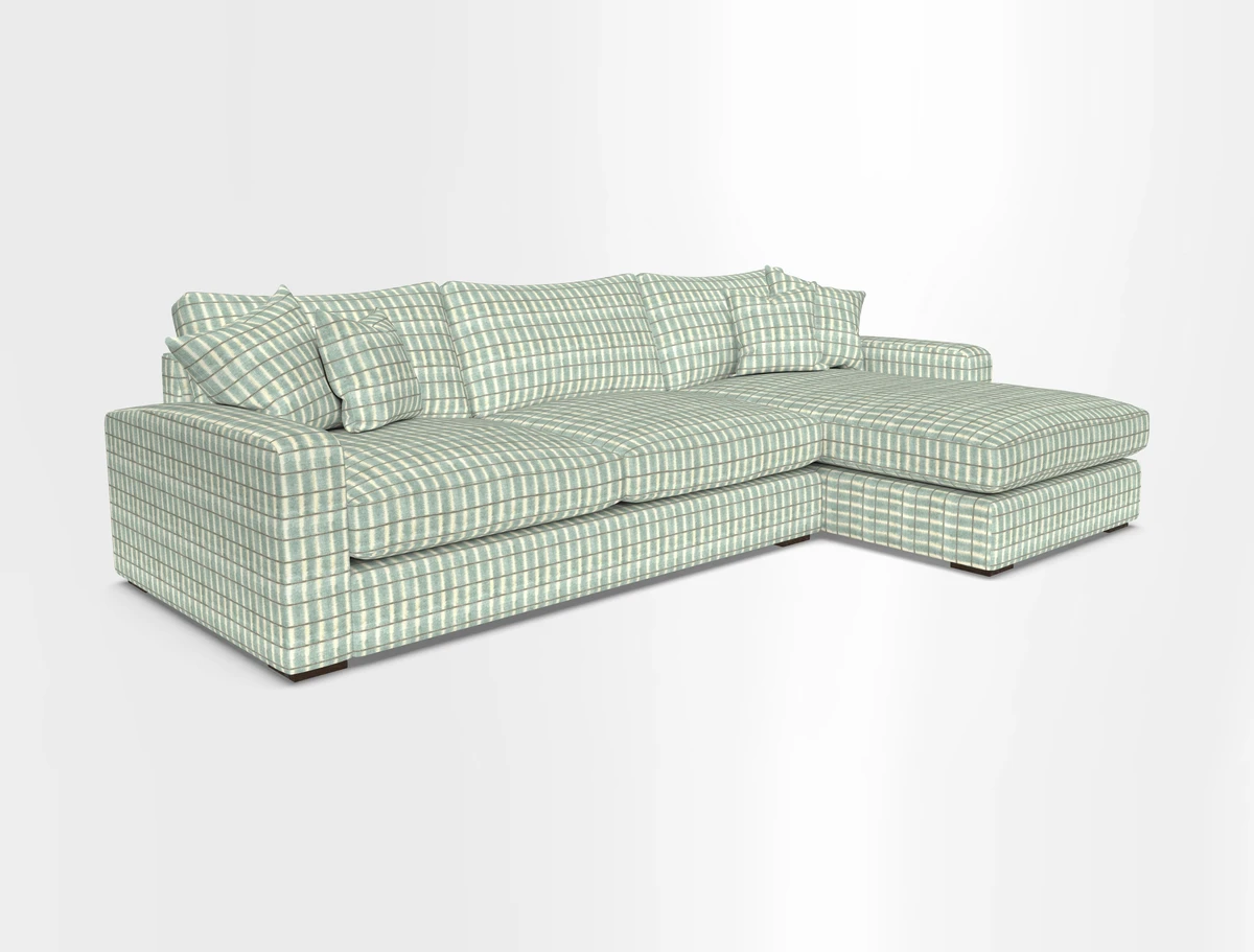 Stockbridge Chaise RHF in Two Tone Plain Biscuit