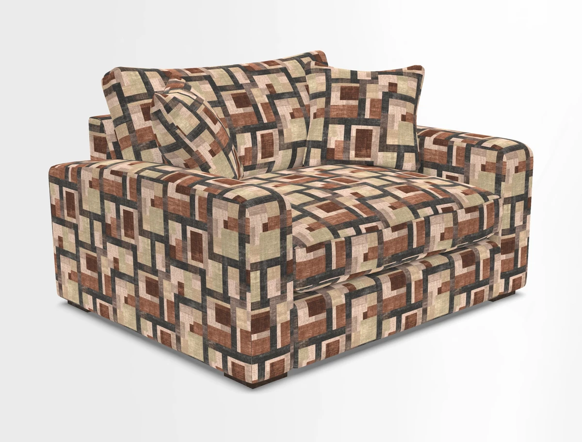 Stockbridge Snuggler in Two Tone Plain Biscuit