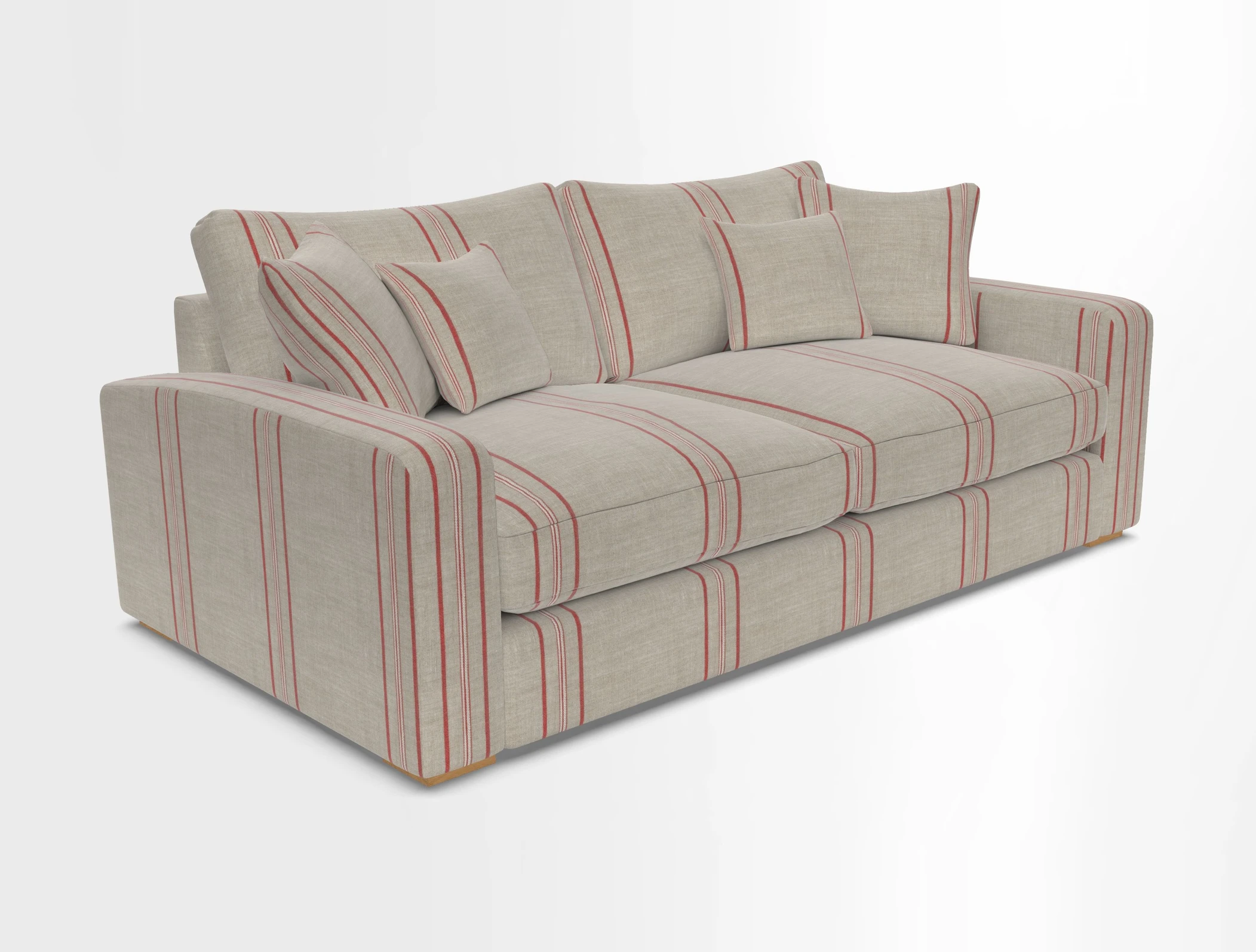 Stockbridge 3 Seater Sofa in Warwick Graf Slate