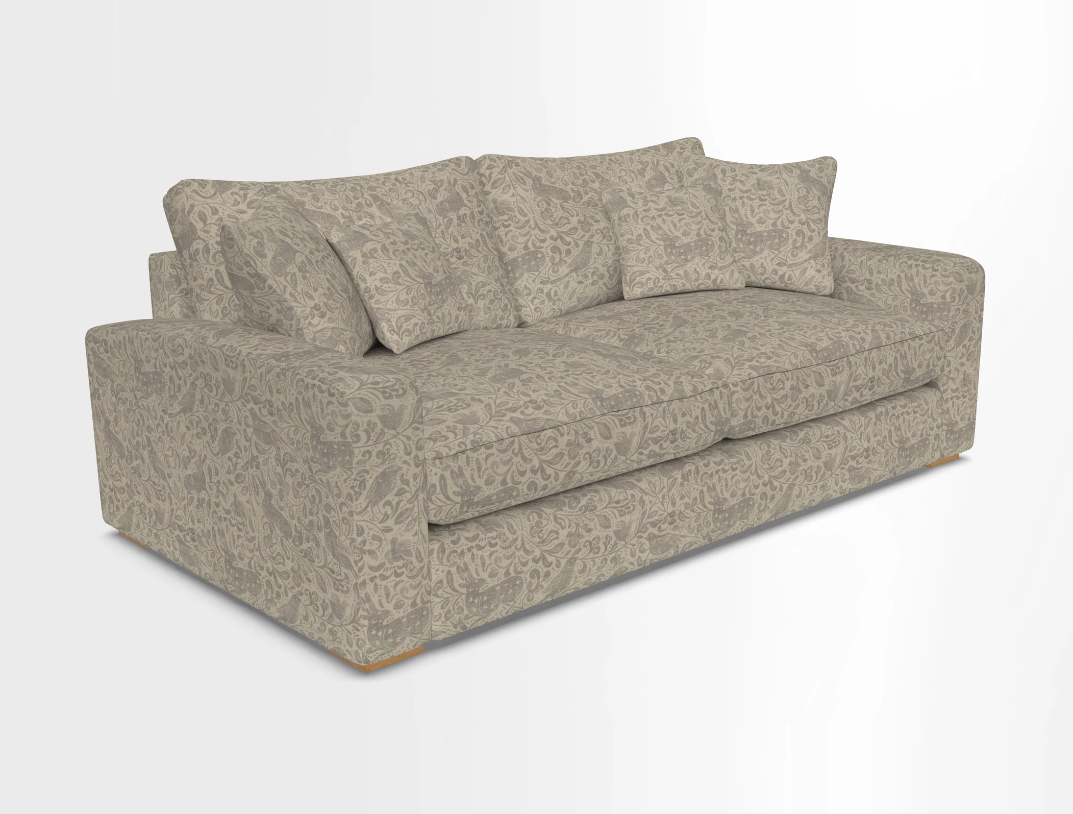 Stockbridge 3 Seater Sofa in Warwick Graf Slate