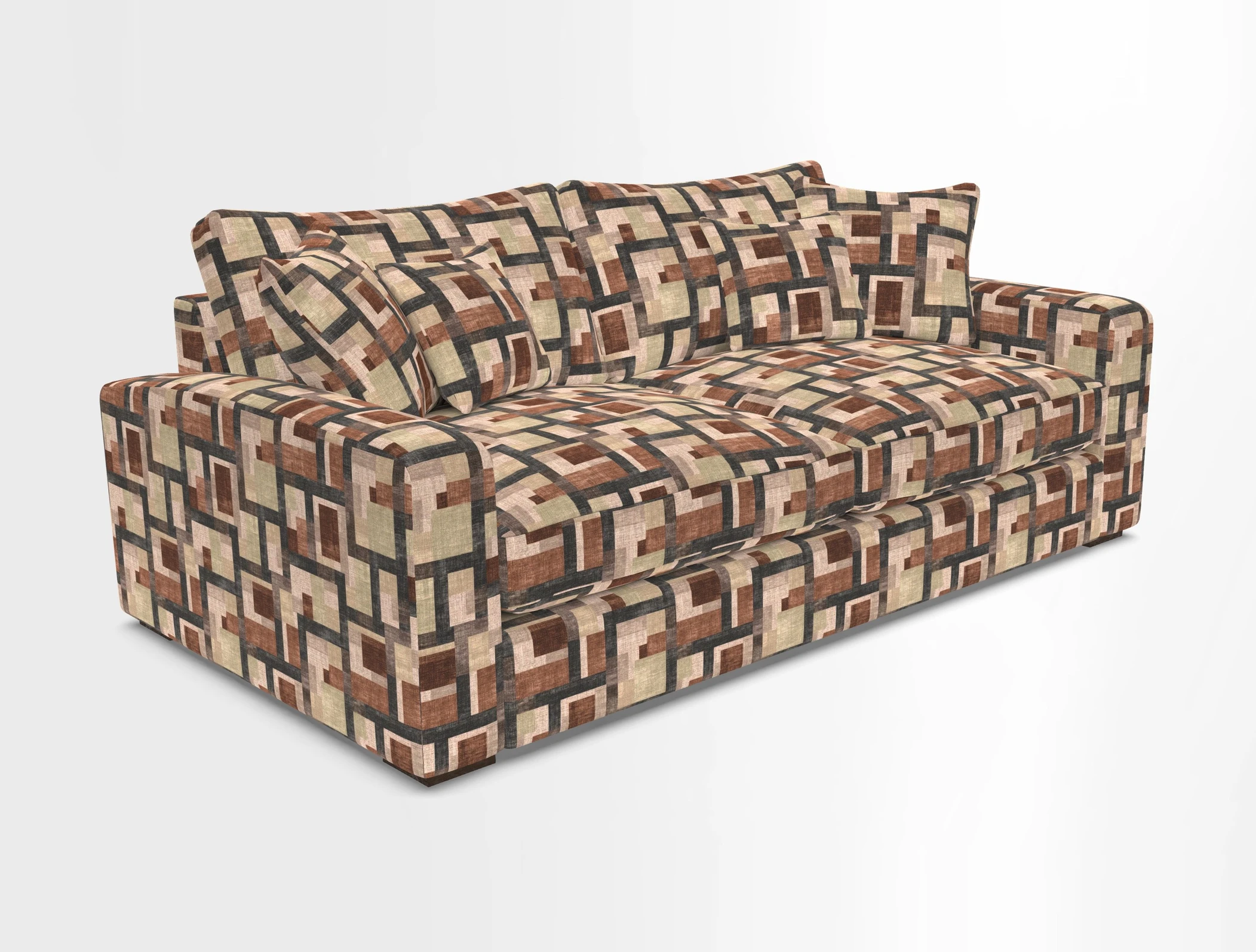 Stockbridge 3 Seater Sofa in Warwick Graf Slate