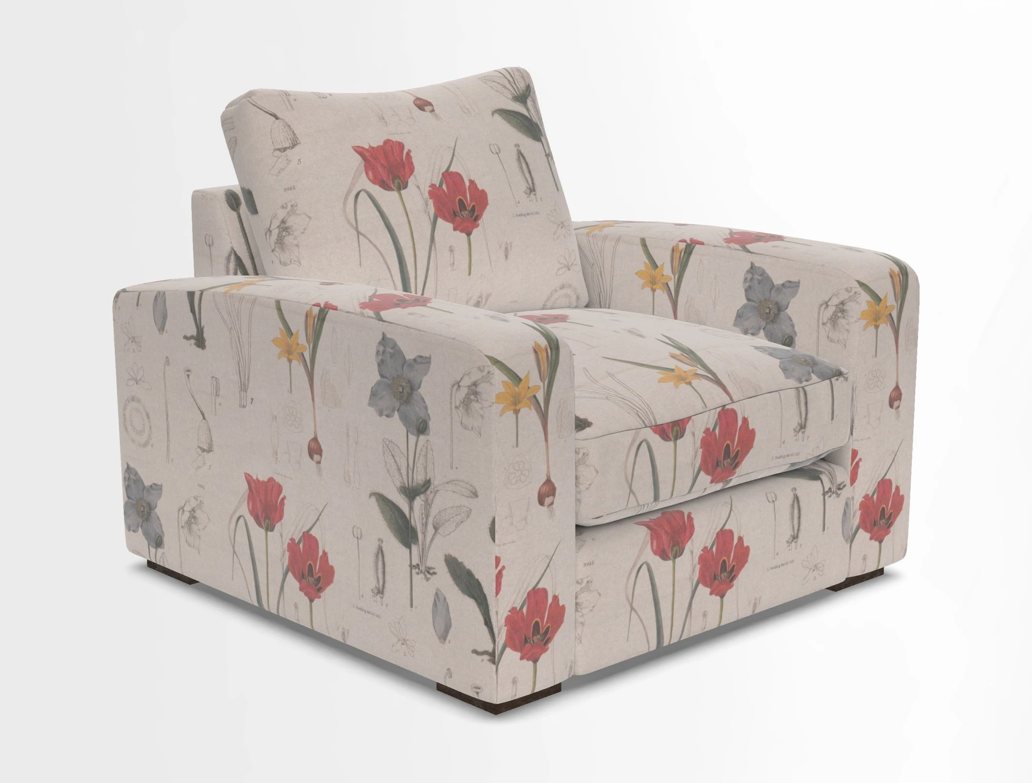 Stockbridge Chair in Two Tone Plain Biscuit