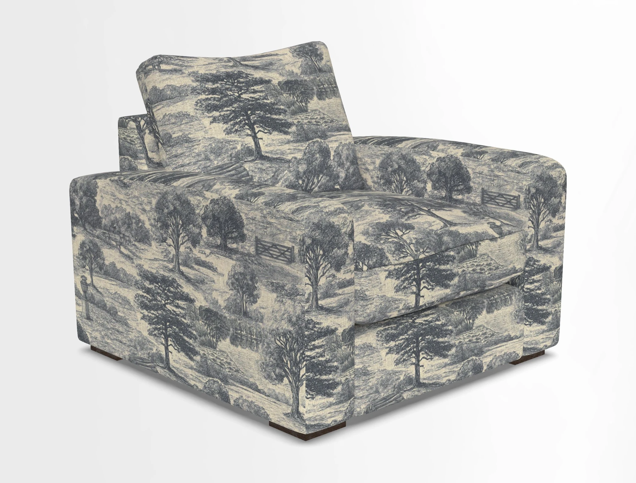 Stockbridge Chair in Two Tone Plain Biscuit