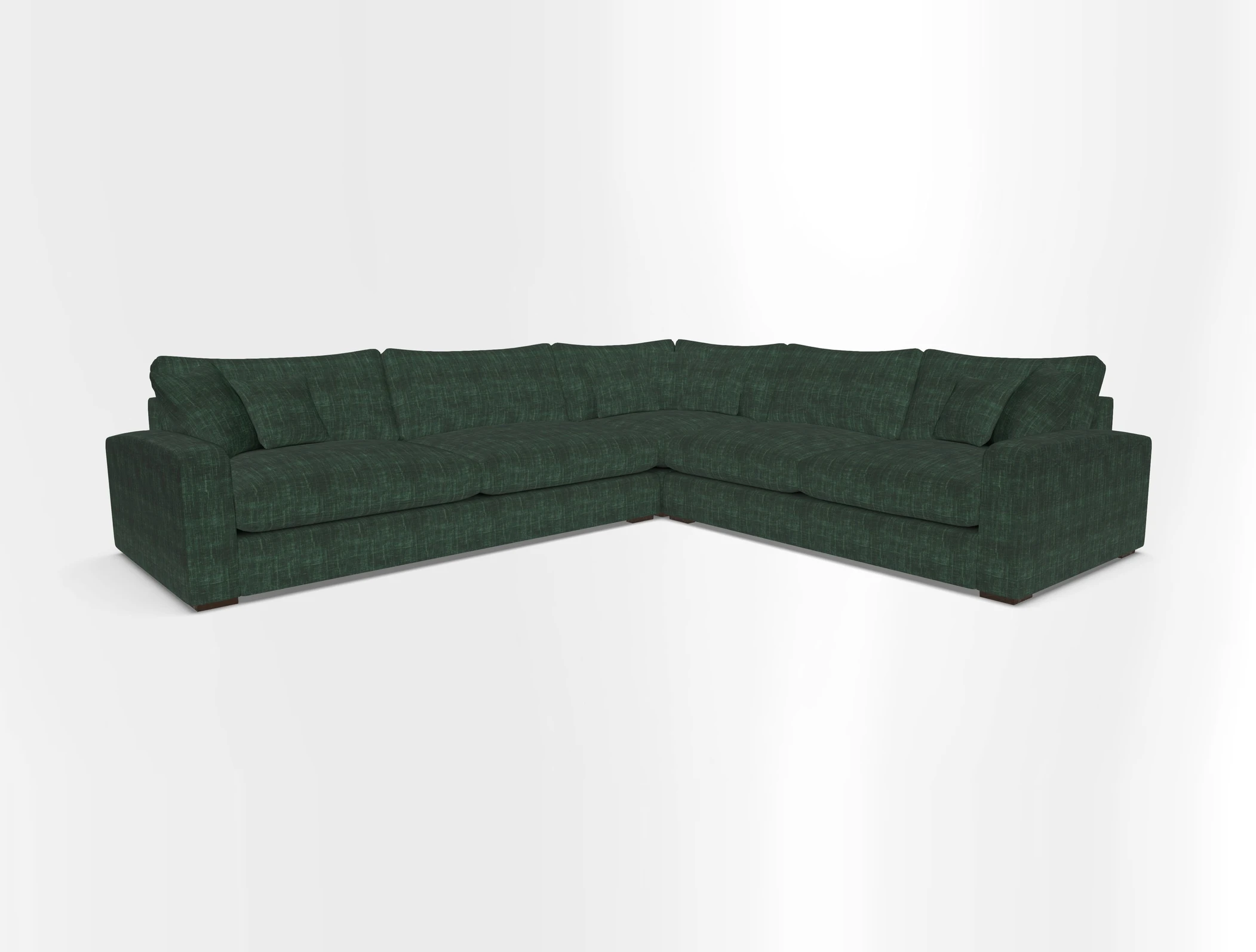 Stockbridge Corner Sofa LHF in V&A Threads of India Opulent Velvets Ikat Mirage Burnt Umber 