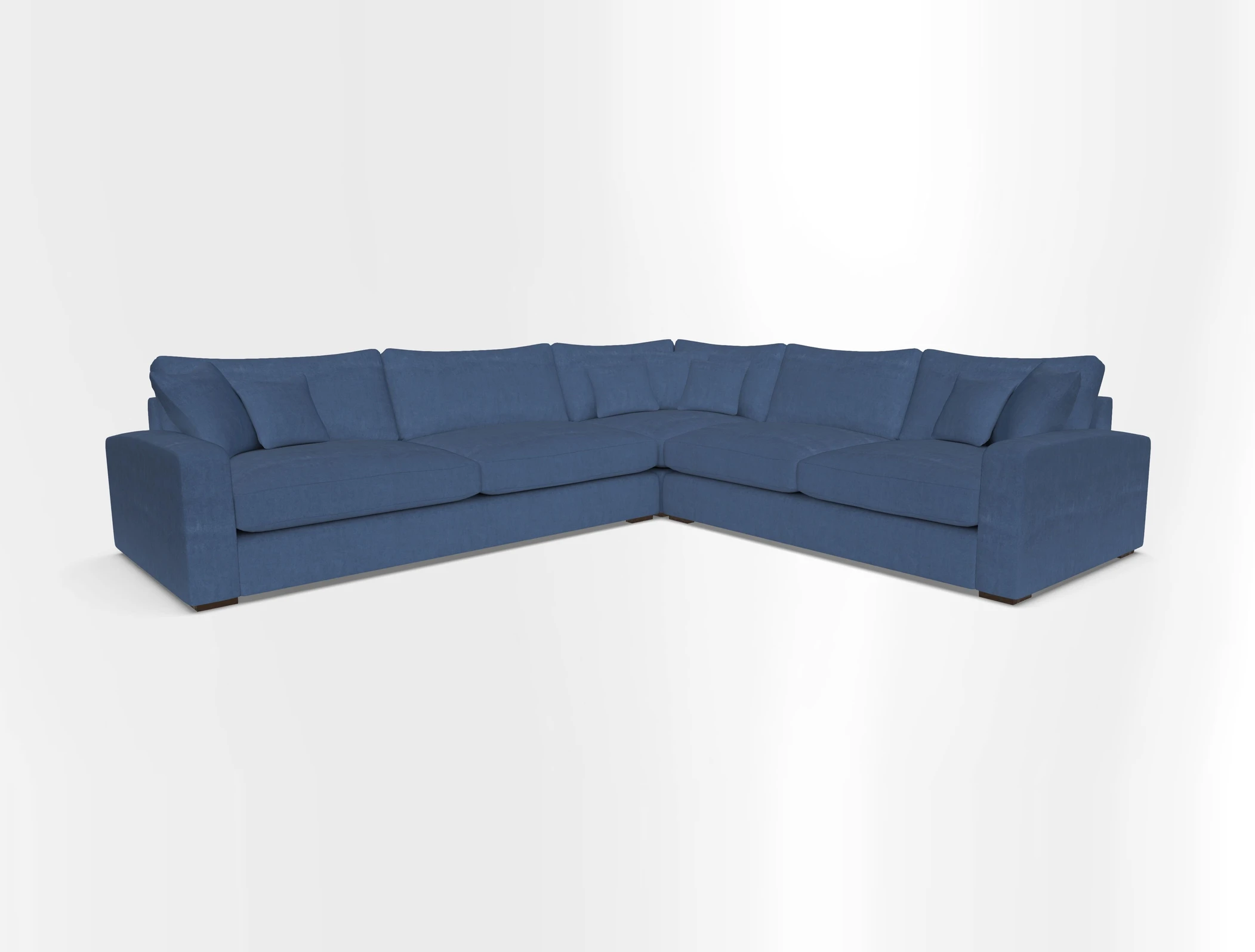 Stockbridge Corner Sofa LHF in V&A Threads of India Opulent Velvets Ikat Mirage Burnt Umber 