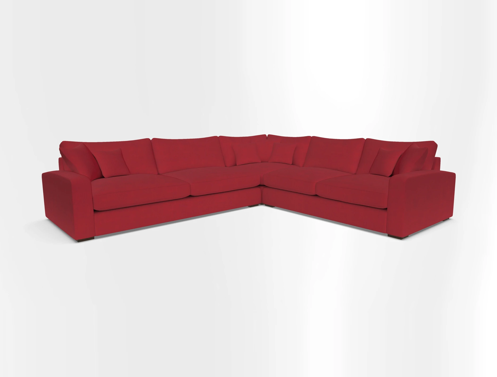 Stockbridge Corner Sofa LHF in V&A Threads of India Opulent Velvets Ikat Mirage Burnt Umber 