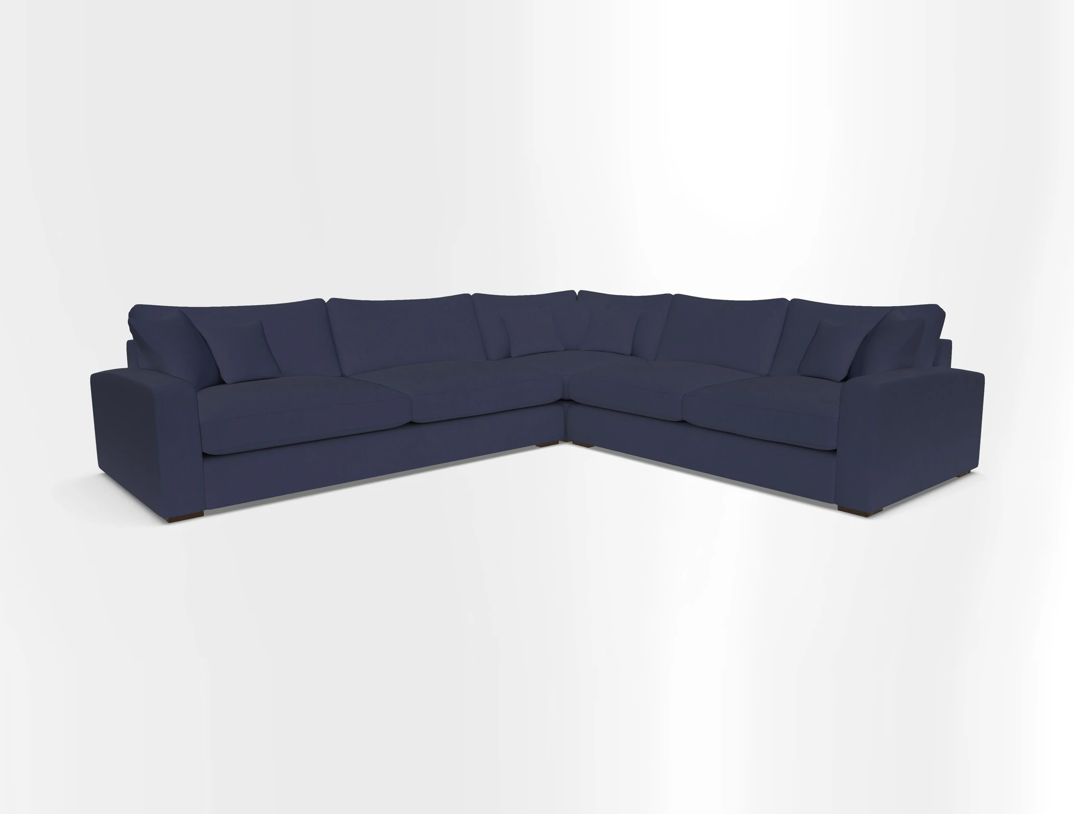 Stockbridge Corner Sofa LHF in V&A Threads of India Opulent Velvets Ikat Mirage Burnt Umber 