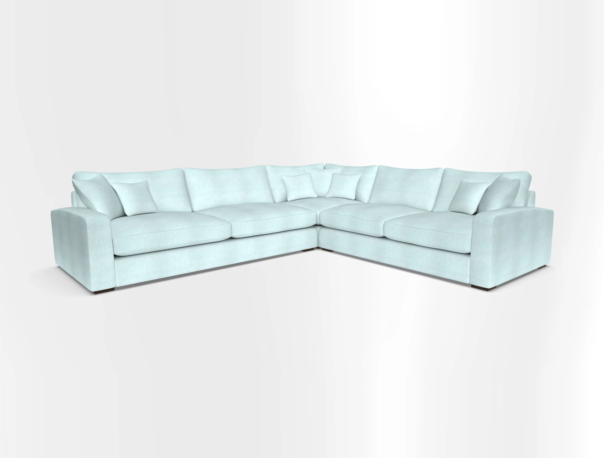 Stockbridge Corner Sofa LHF in V&A Threads of India Opulent Velvets Ikat Mirage Burnt Umber 