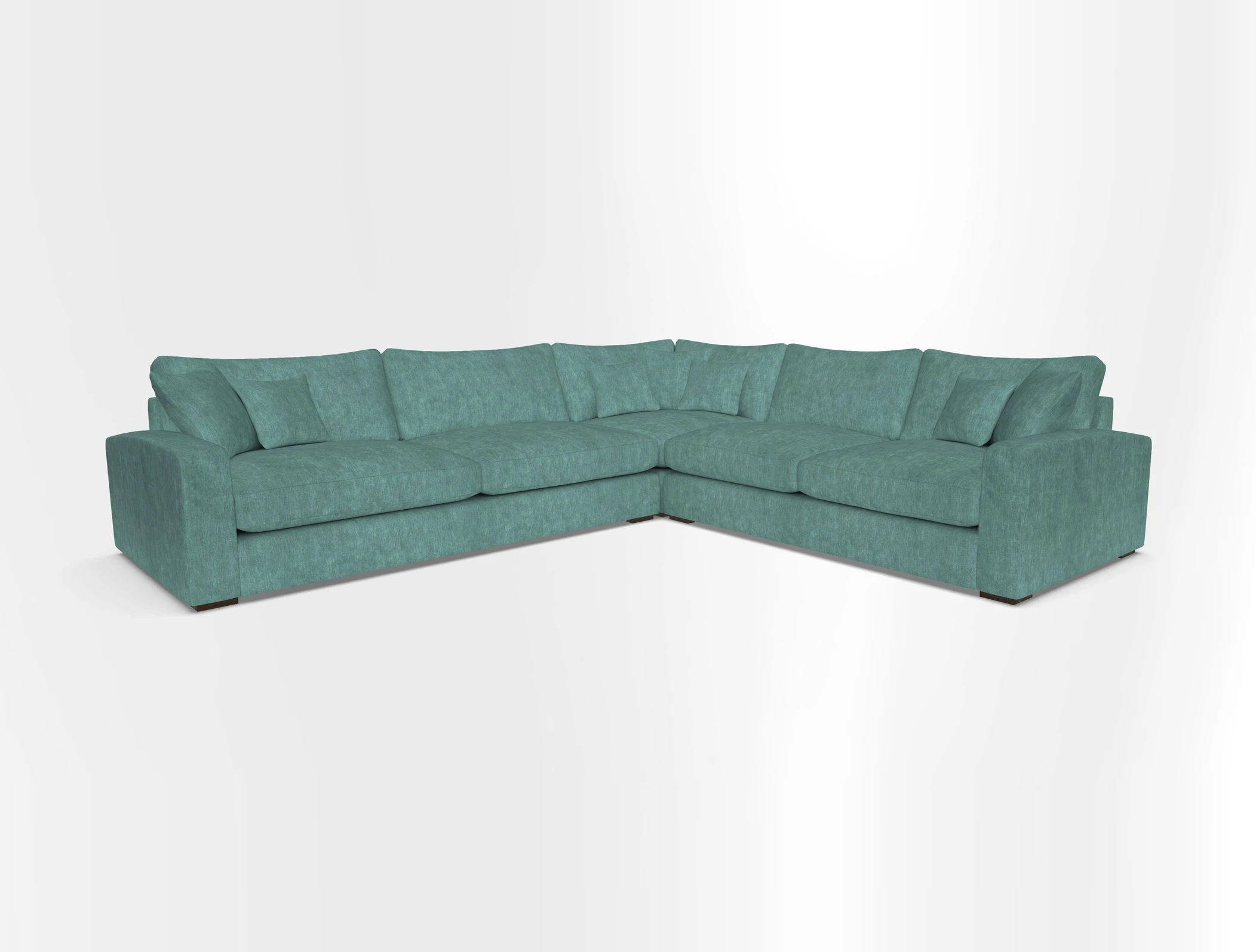 Stockbridge Corner Sofa LHF in V&A Threads of India Opulent Velvets Ikat Mirage Burnt Umber 