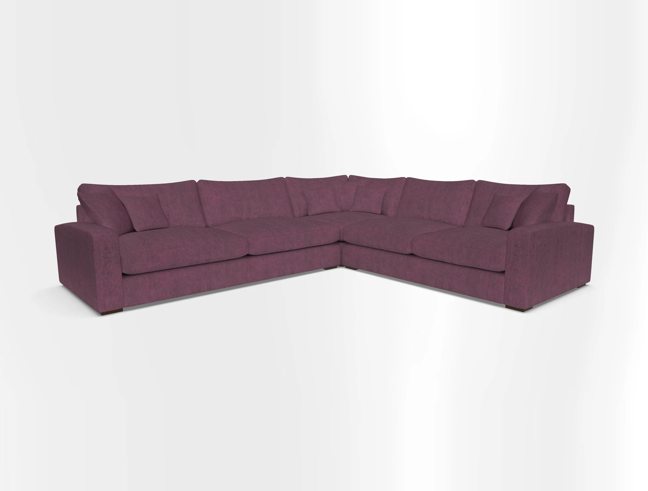Stockbridge Corner Sofa LHF in V&A Threads of India Opulent Velvets Ikat Mirage Burnt Umber 
