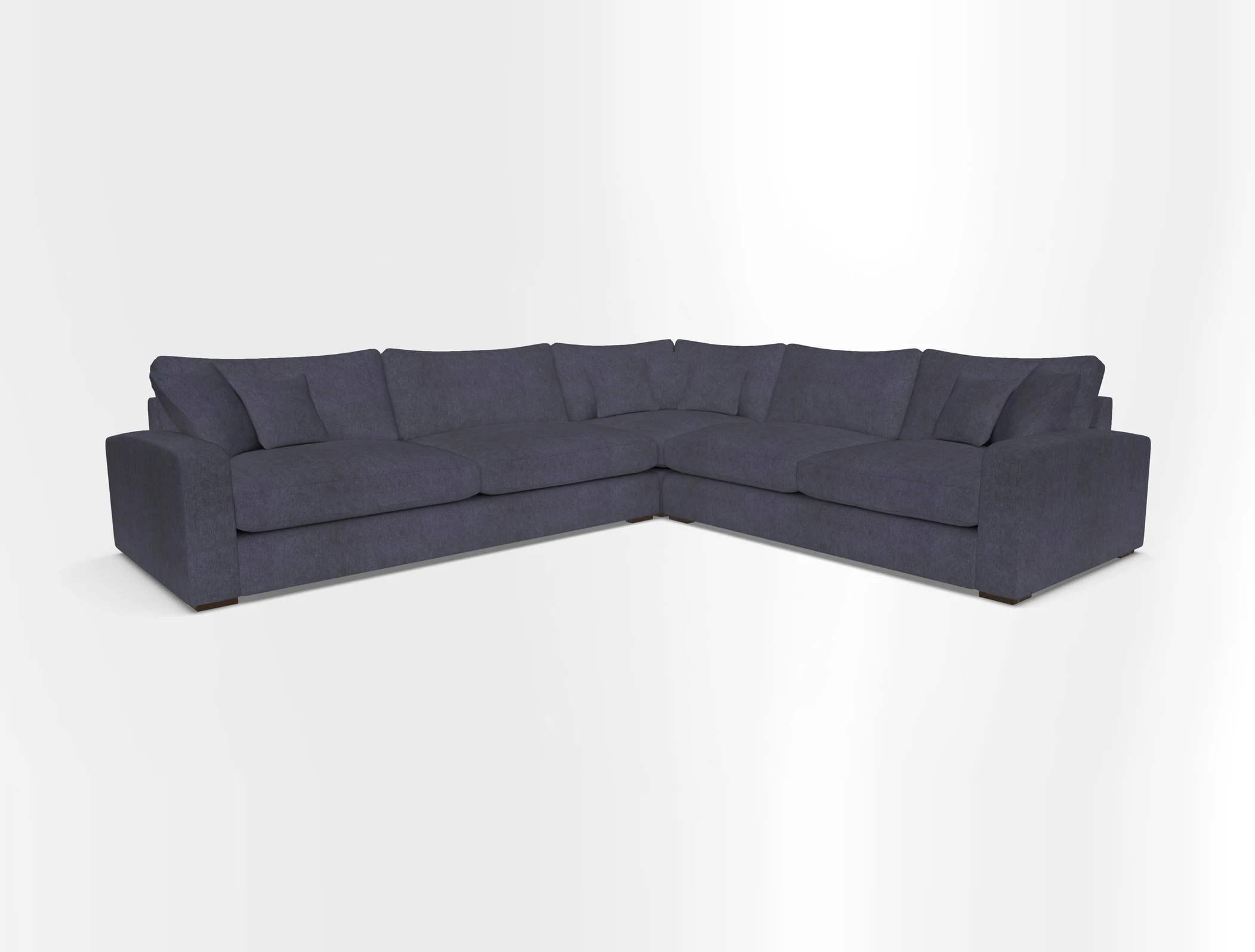 Stockbridge Corner Sofa LHF in V&A Threads of India Opulent Velvets Ikat Mirage Burnt Umber 