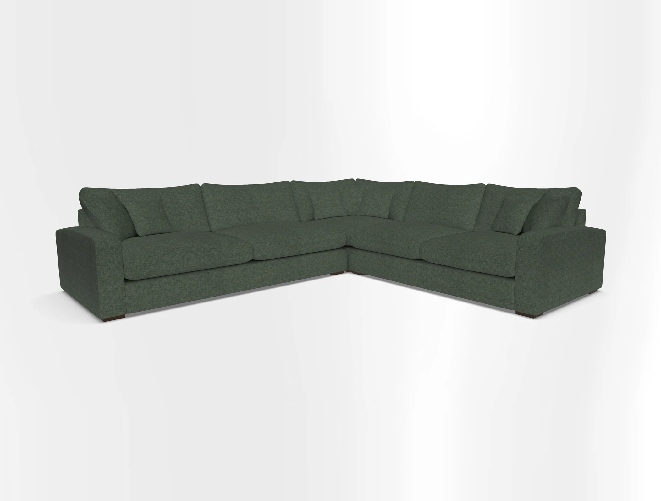 Stockbridge Corner Sofa LHF in V&A Threads of India Opulent Velvets Ikat Mirage Burnt Umber 