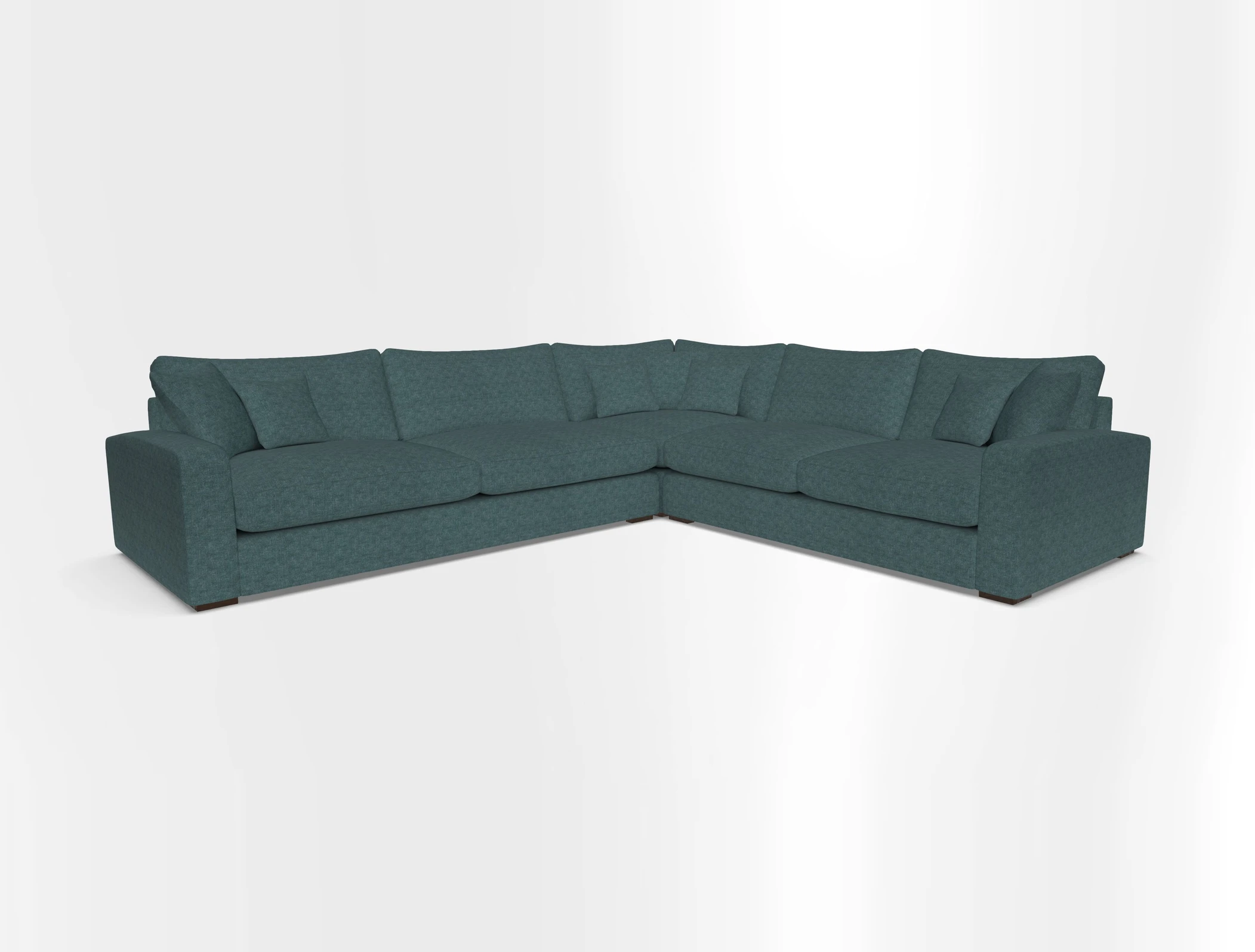 Stockbridge Corner Sofa LHF in V&A Threads of India Opulent Velvets Ikat Mirage Burnt Umber 