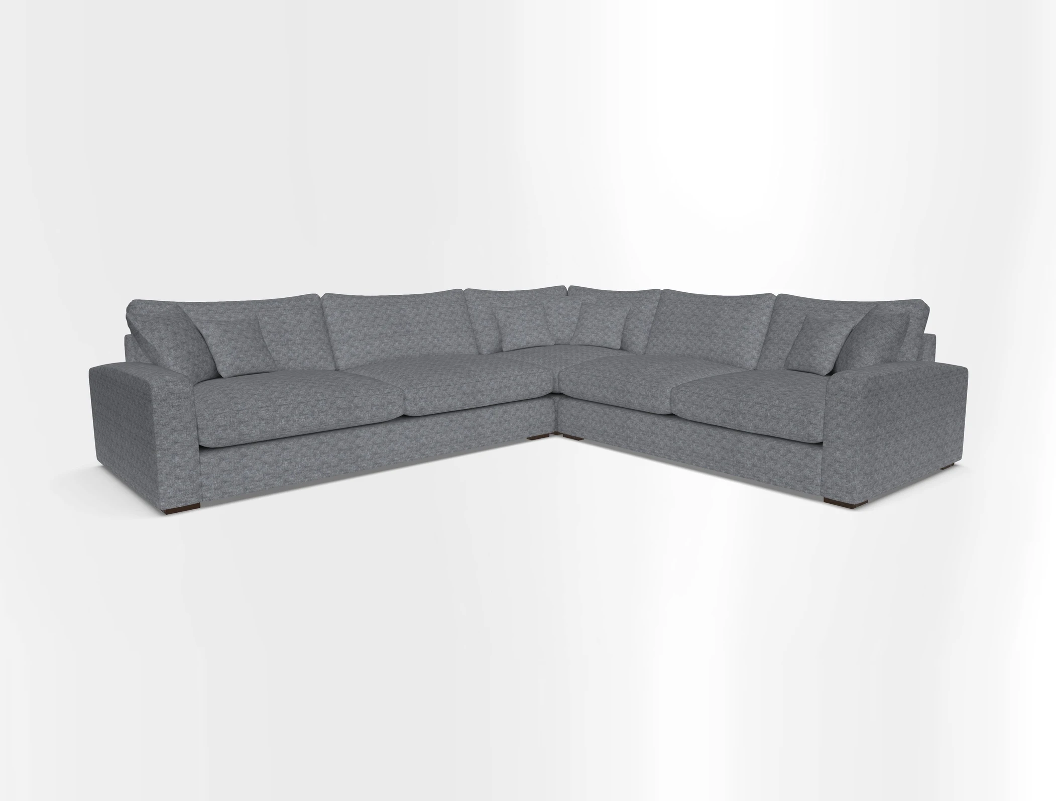 Stockbridge Corner Sofa LHF in V&A Threads of India Opulent Velvets Ikat Mirage Burnt Umber 