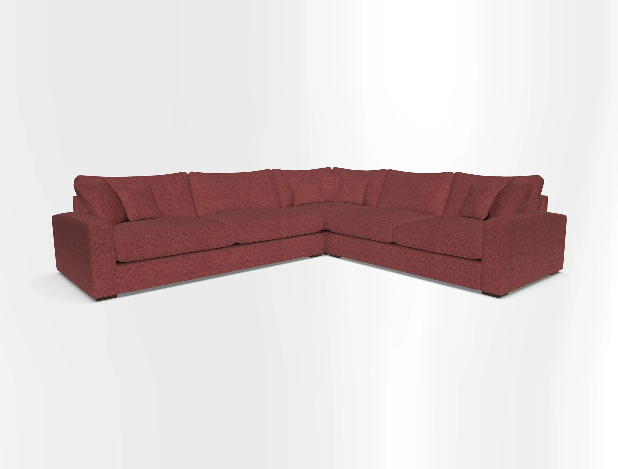 Stockbridge Corner Sofa LHF in V&A Threads of India Opulent Velvets Ikat Mirage Burnt Umber 