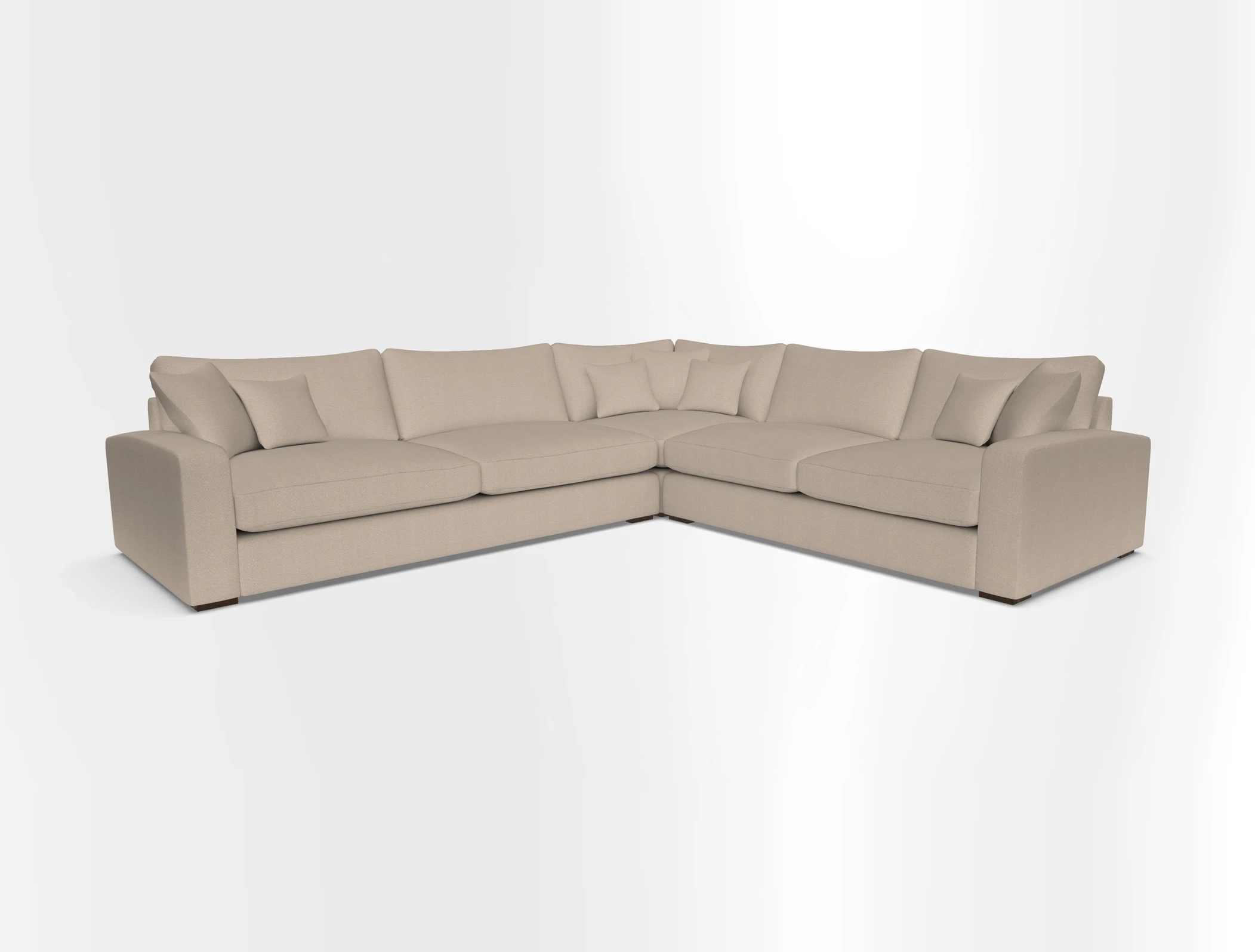 Stockbridge Corner Sofa LHF in V&A Threads of India Opulent Velvets Ikat Mirage Burnt Umber 