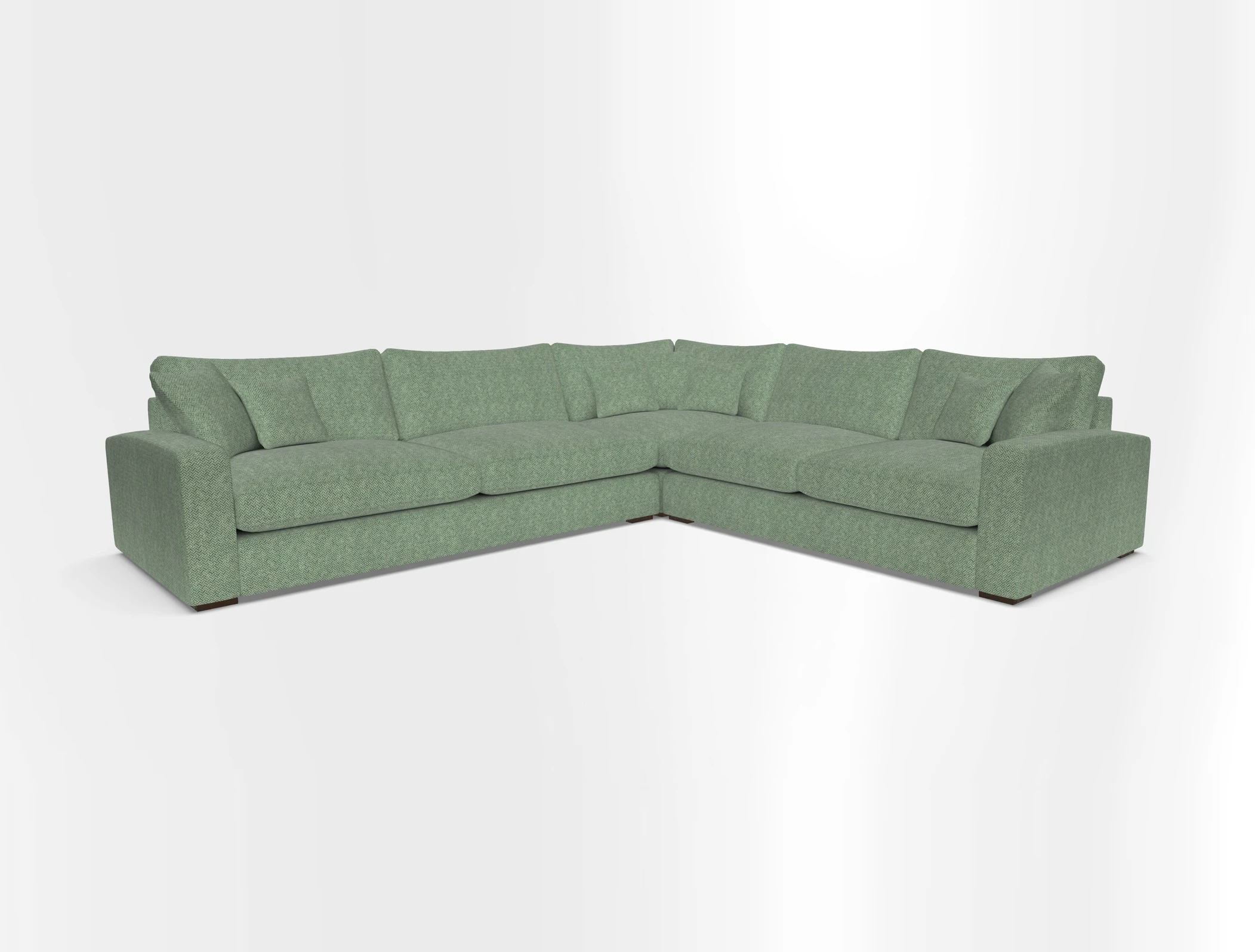 Stockbridge Corner Sofa LHF in V&A Threads of India Opulent Velvets Ikat Mirage Burnt Umber 