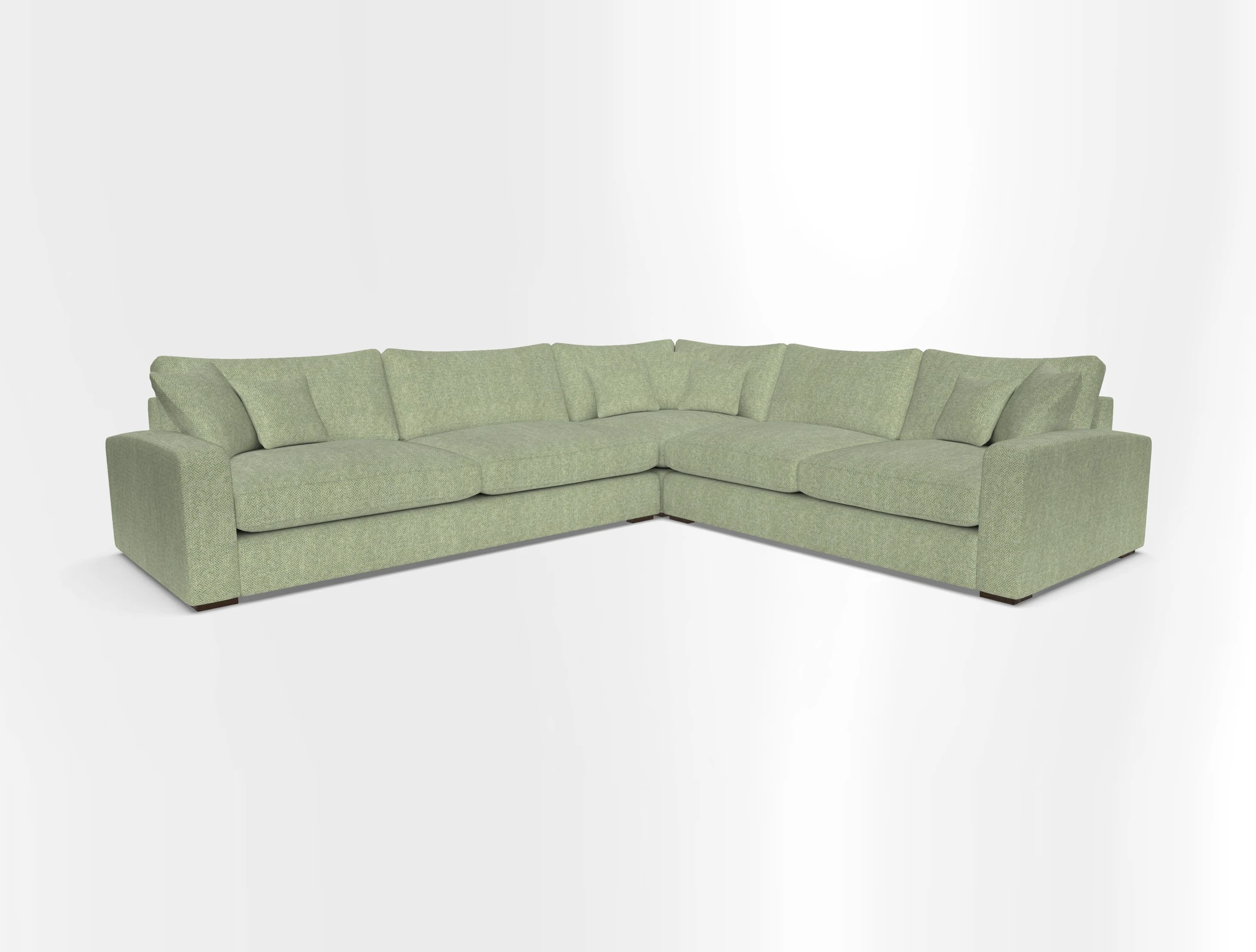 Stockbridge Corner Sofa LHF in V&A Threads of India Opulent Velvets Ikat Mirage Burnt Umber 