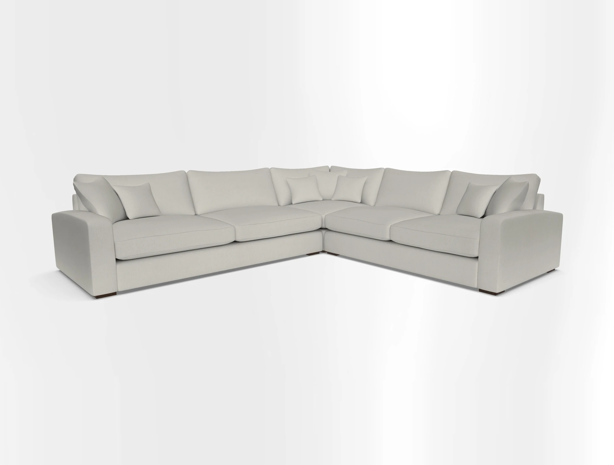 Stockbridge Corner Sofa LHF in V&A Threads of India Opulent Velvets Ikat Mirage Burnt Umber 