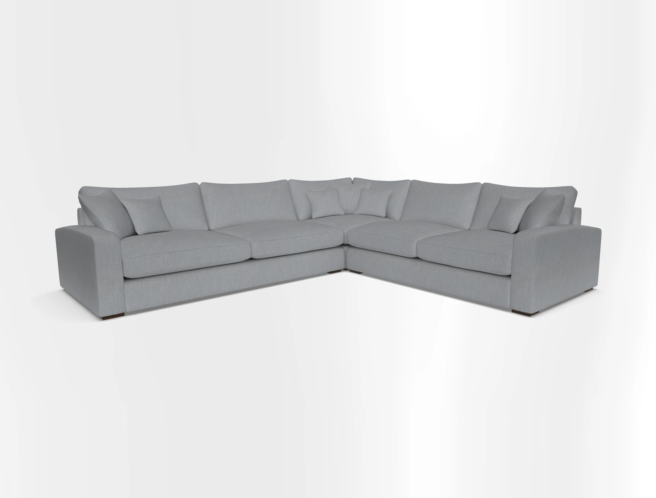 Stockbridge Corner Sofa LHF in V&A Threads of India Opulent Velvets Ikat Mirage Burnt Umber 