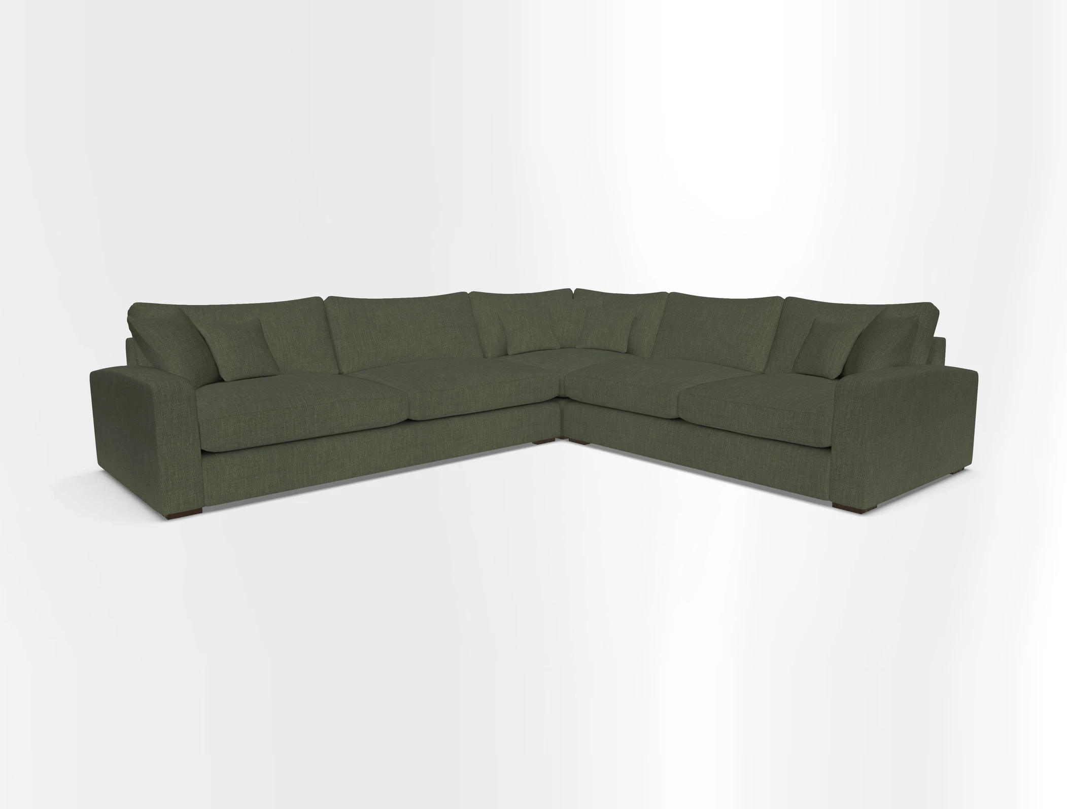 Stockbridge Corner Sofa LHF in V&A Threads of India Opulent Velvets Ikat Mirage Burnt Umber 