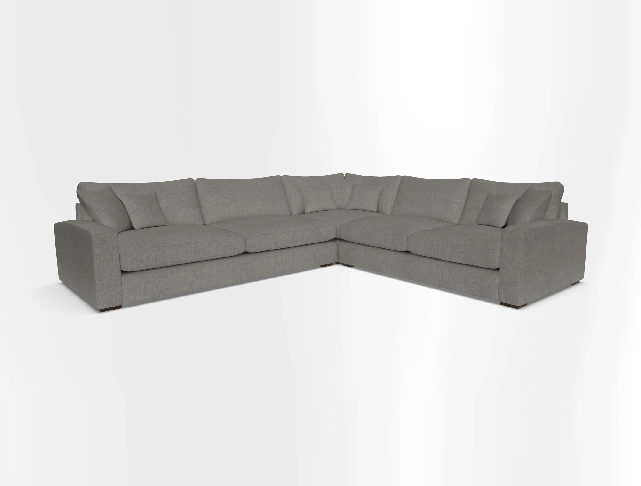 Stockbridge Corner Sofa LHF in V&A Threads of India Opulent Velvets Ikat Mirage Burnt Umber 
