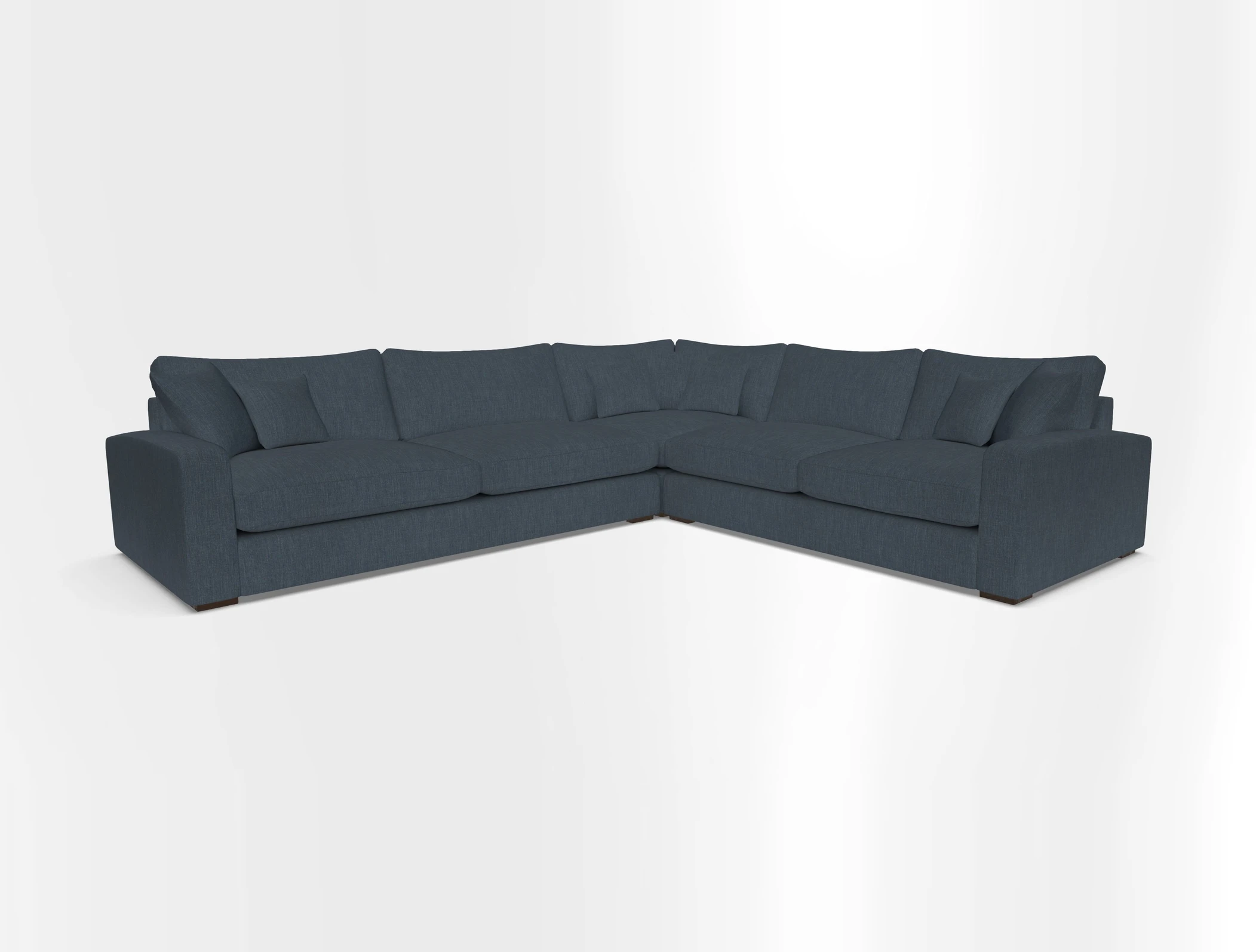 Stockbridge Corner Sofa LHF in V&A Threads of India Opulent Velvets Ikat Mirage Burnt Umber 