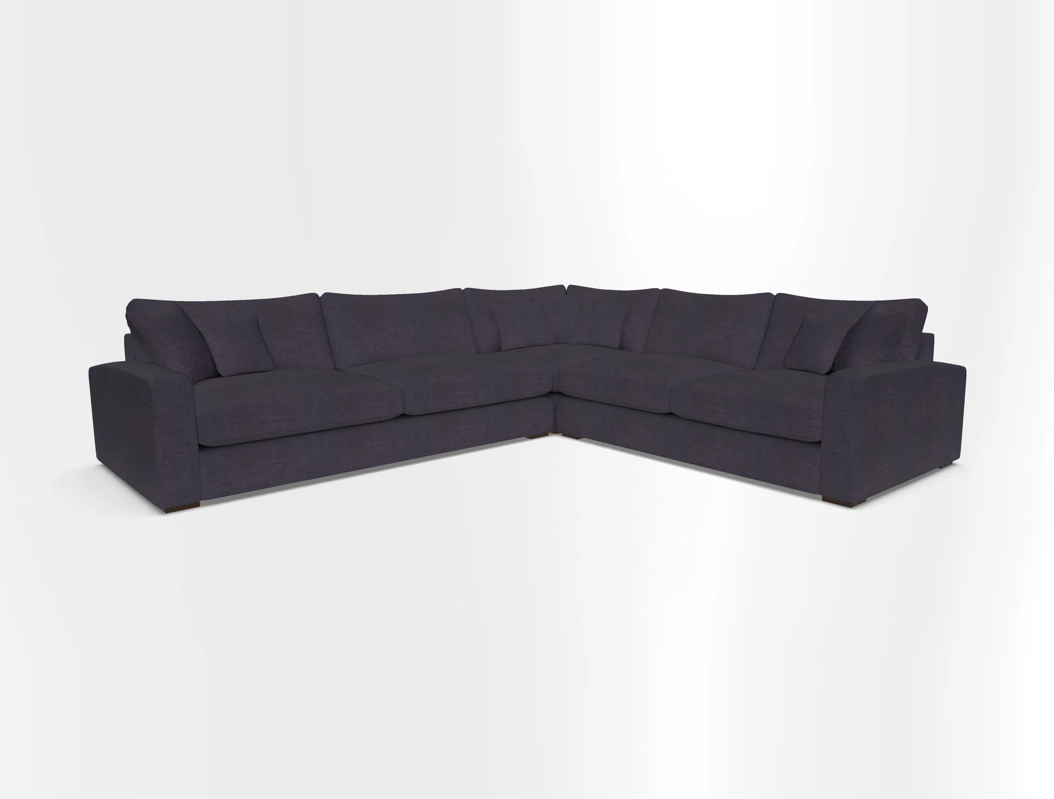 Stockbridge Corner Sofa LHF in V&A Threads of India Opulent Velvets Ikat Mirage Burnt Umber 