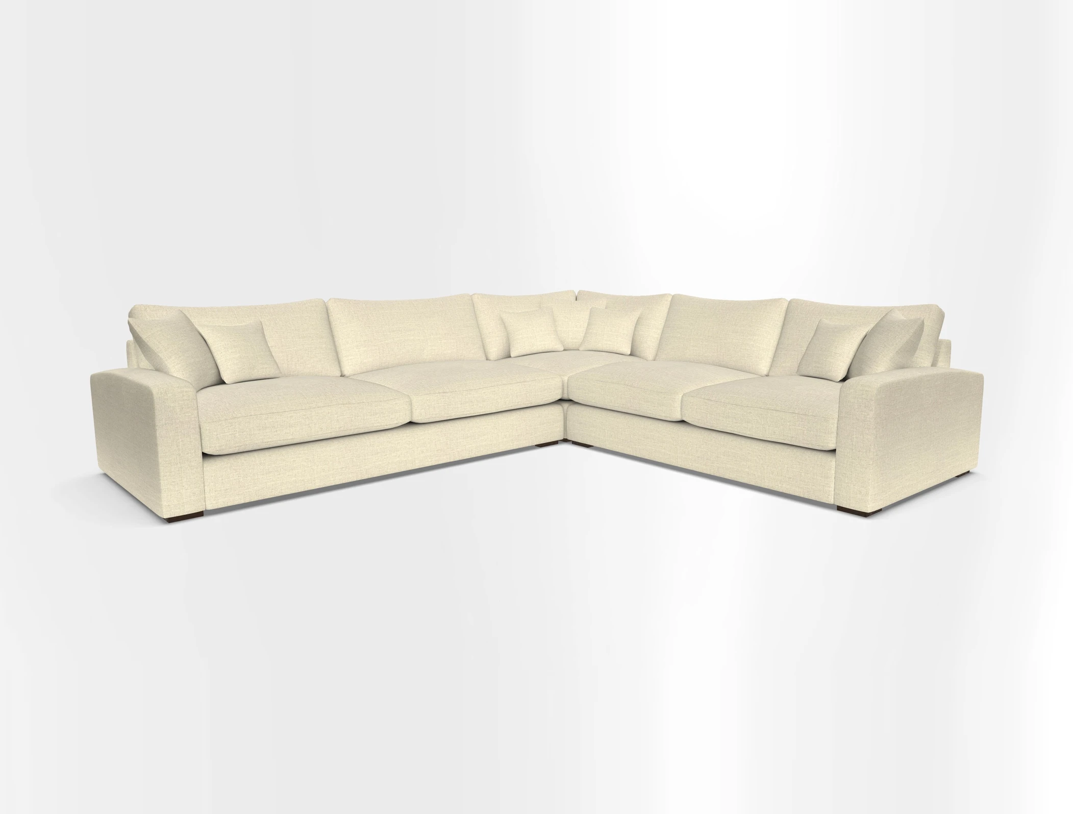 Stockbridge Corner Sofa LHF in V&A Threads of India Opulent Velvets Ikat Mirage Burnt Umber 