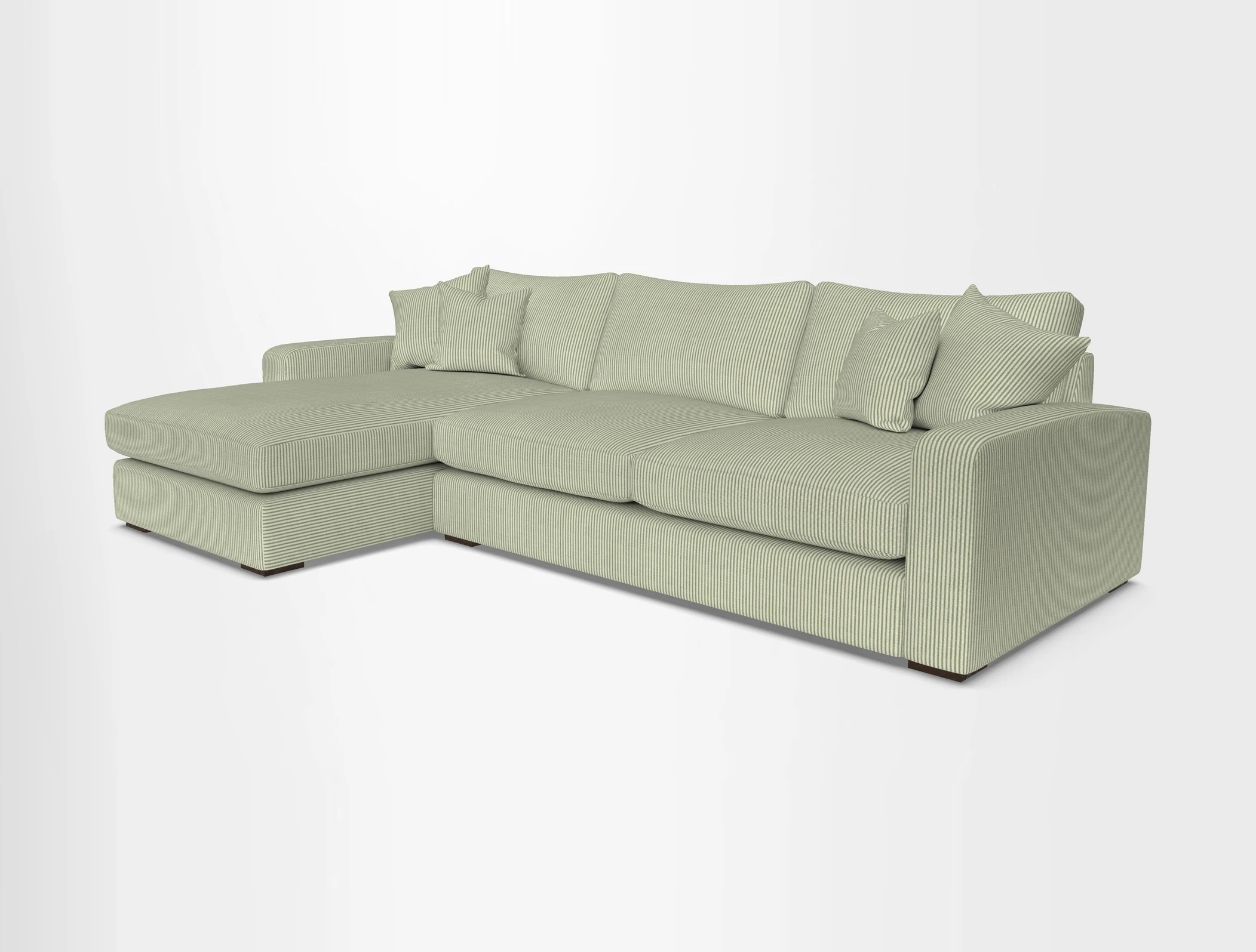 Stockbridge Chaise LHF in Two Tone Plain Biscuit