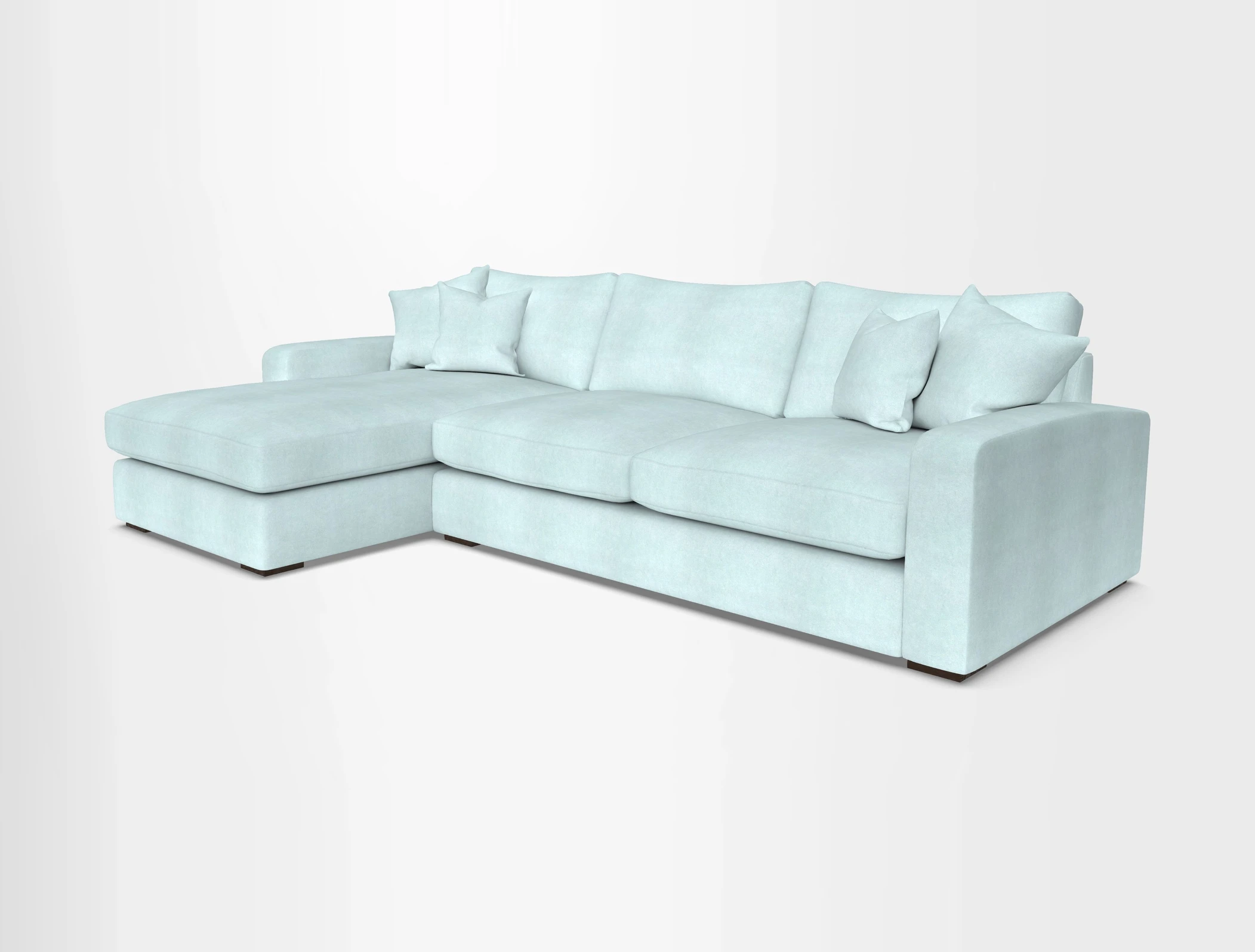 Stockbridge Chaise LHF in Two Tone Plain Biscuit