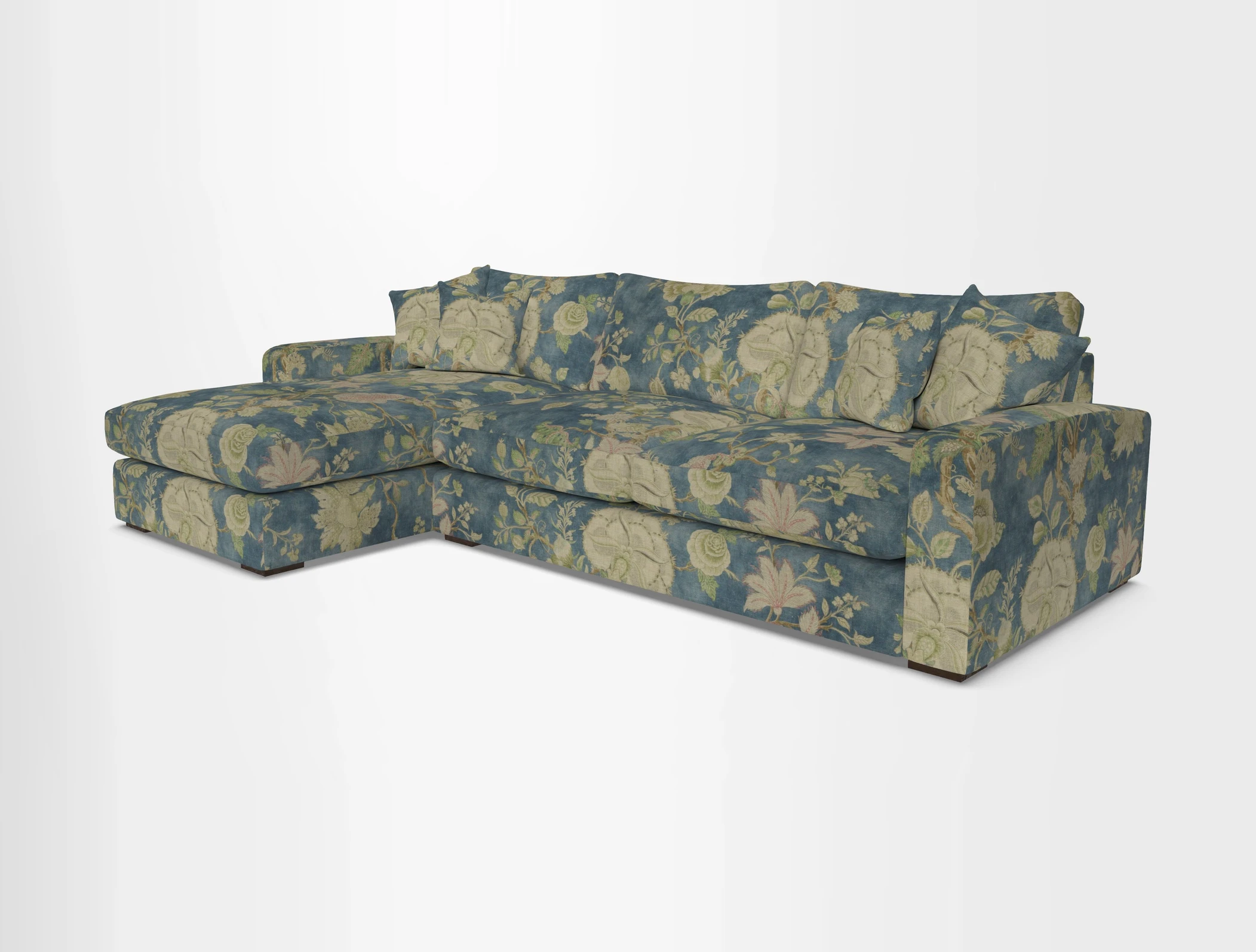 Stockbridge Chaise LHF in Two Tone Plain Biscuit