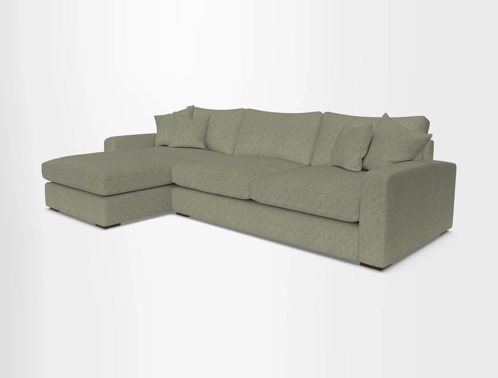 Stockbridge Chaise LHF in Two Tone Plain Biscuit