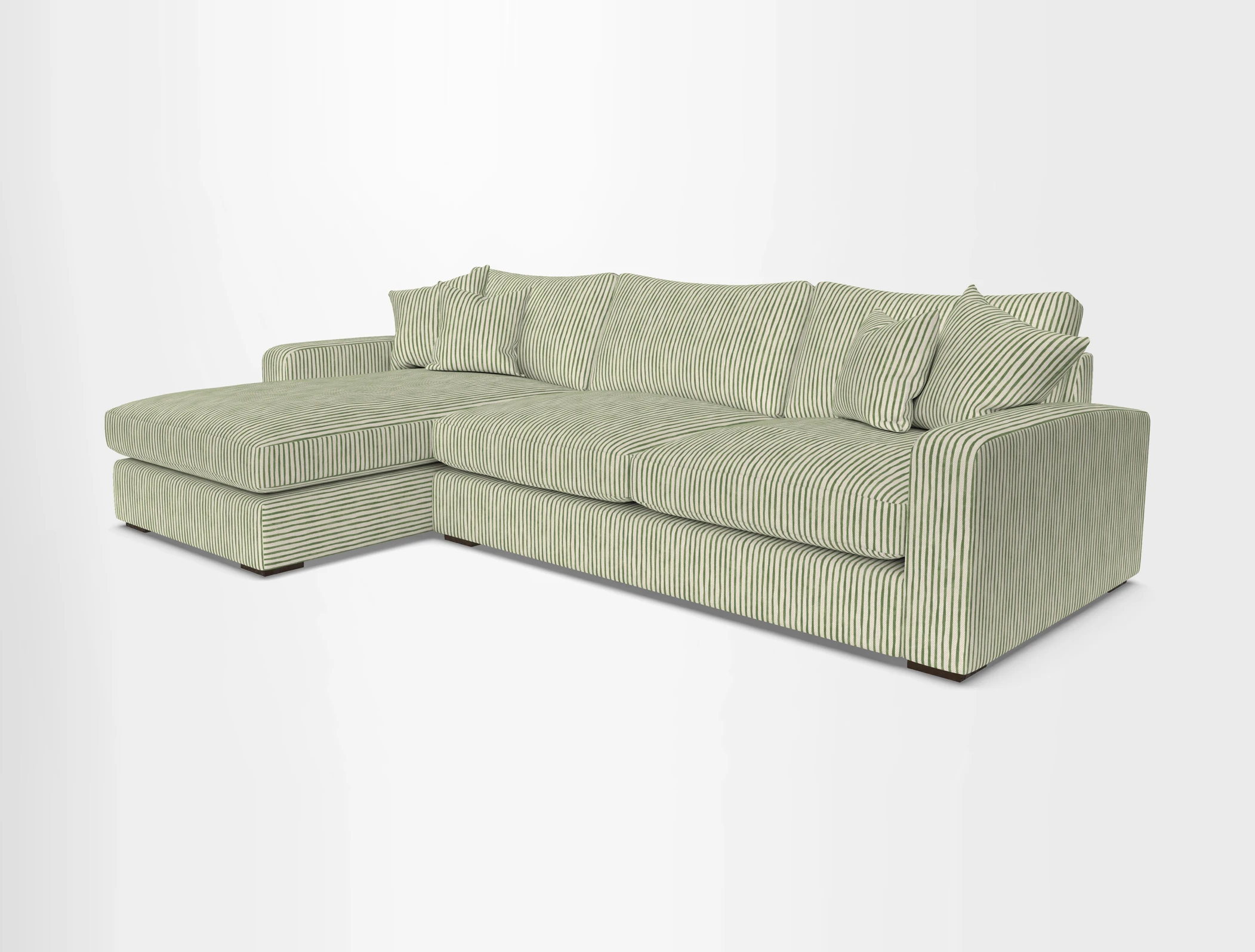 Stockbridge Chaise LHF in Two Tone Plain Biscuit