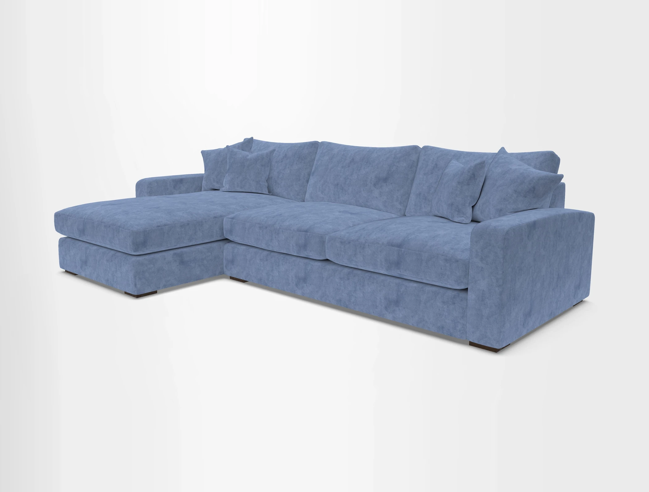 Stockbridge Chaise LHF in Two Tone Plain Biscuit