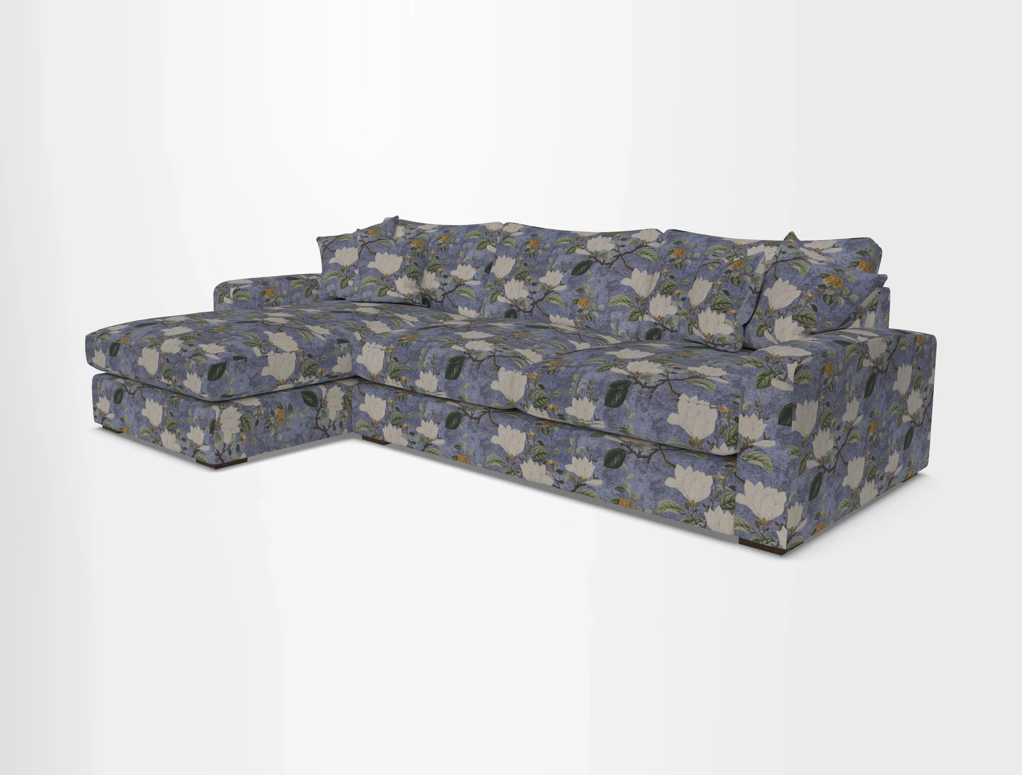 Stockbridge Chaise LHF in Two Tone Plain Biscuit