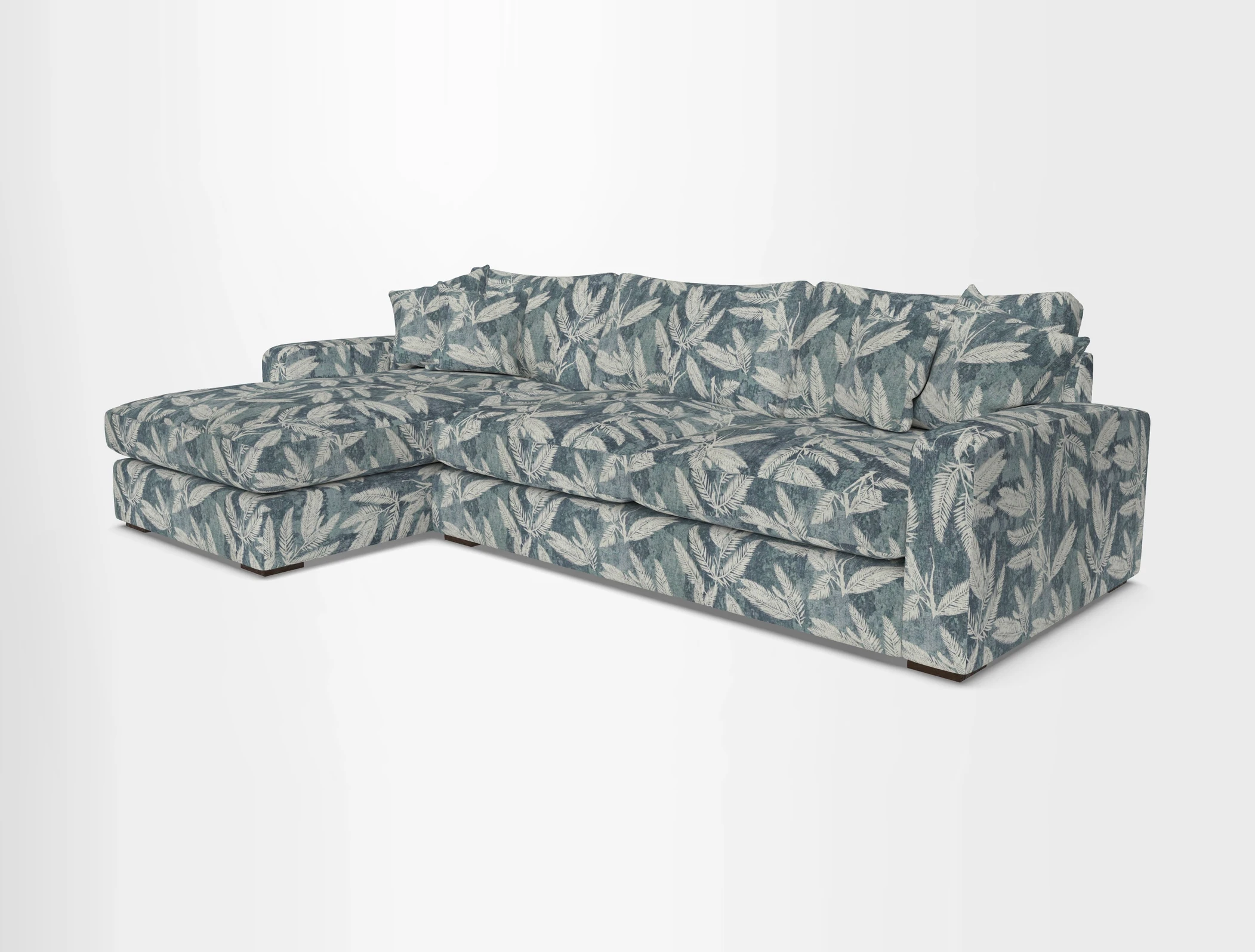 Stockbridge Chaise LHF in Two Tone Plain Biscuit