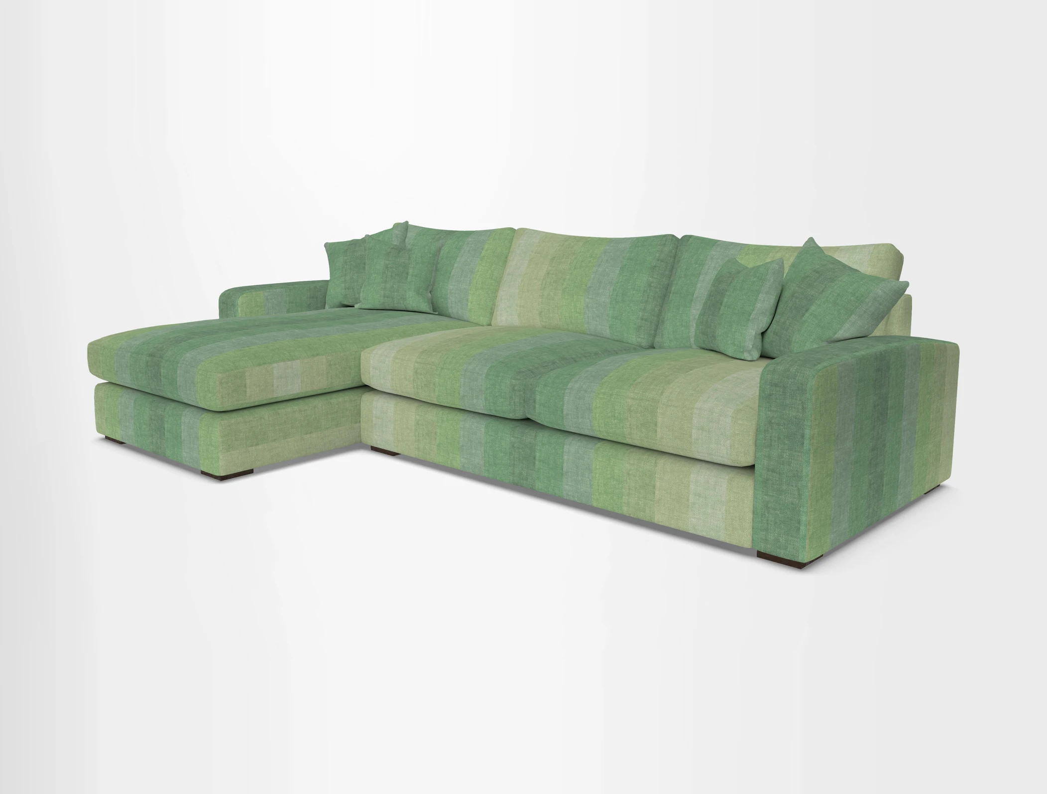 Stockbridge Chaise LHF in Two Tone Plain Biscuit
