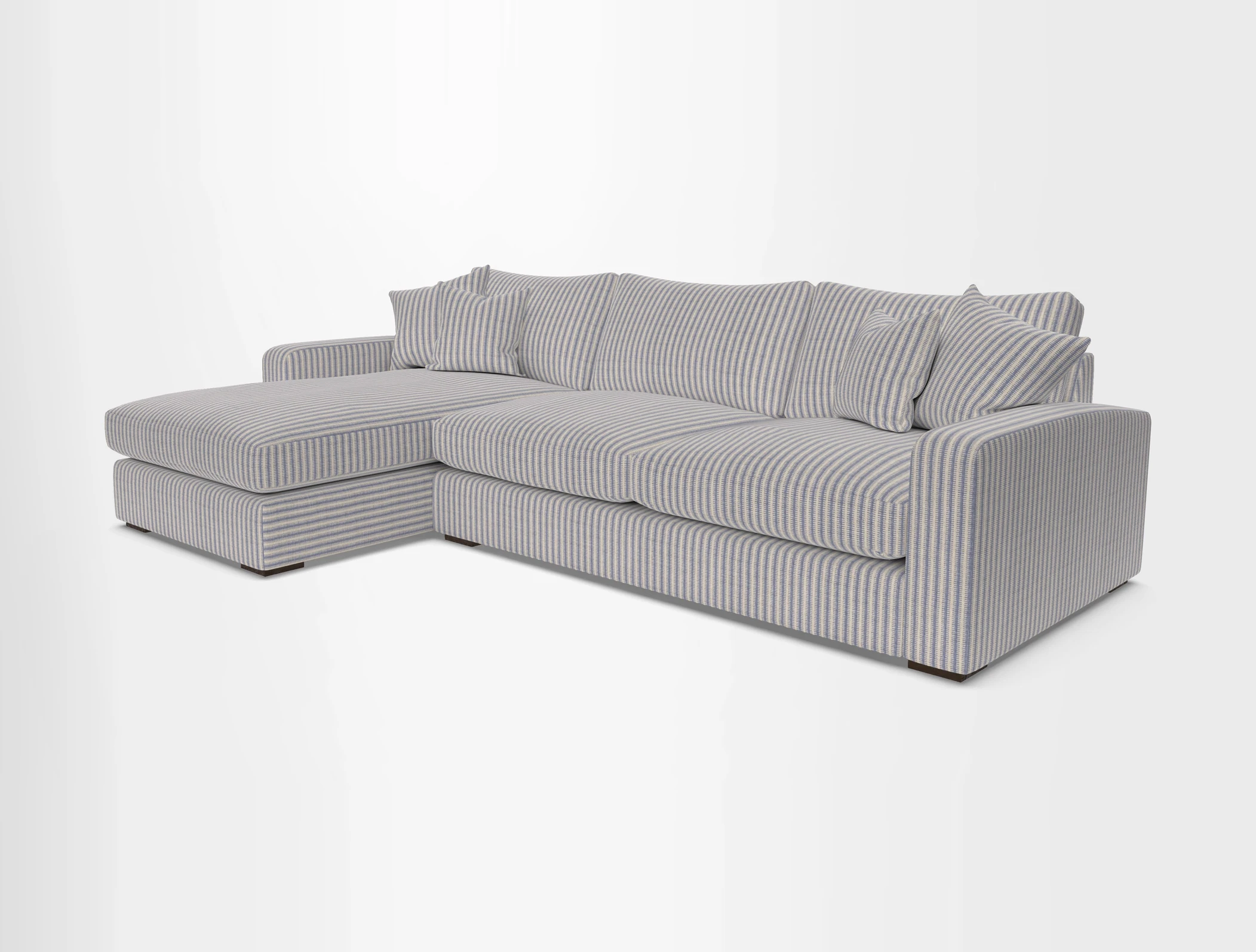 Stockbridge Chaise LHF in Two Tone Plain Biscuit